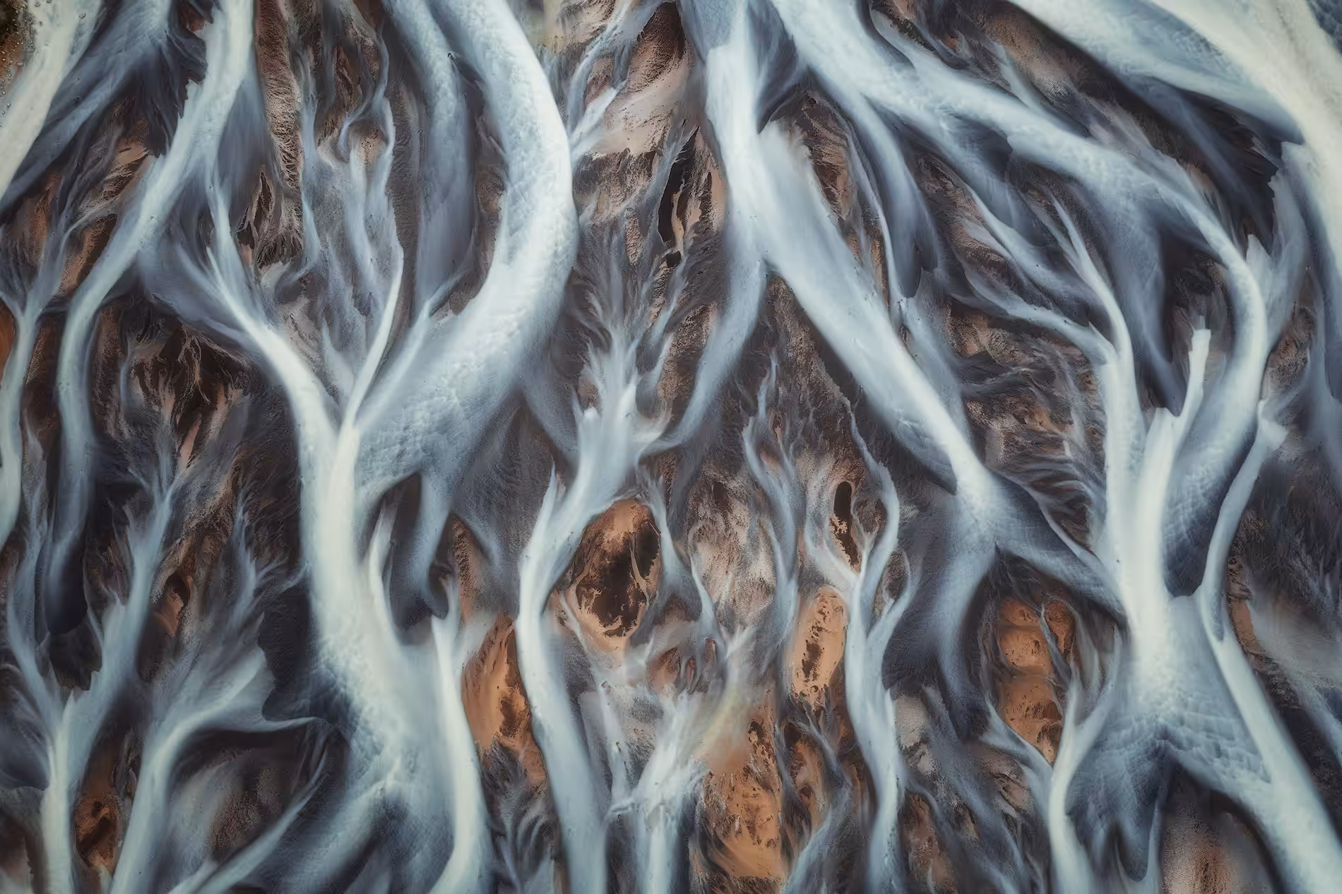 Glacial River from Above #14