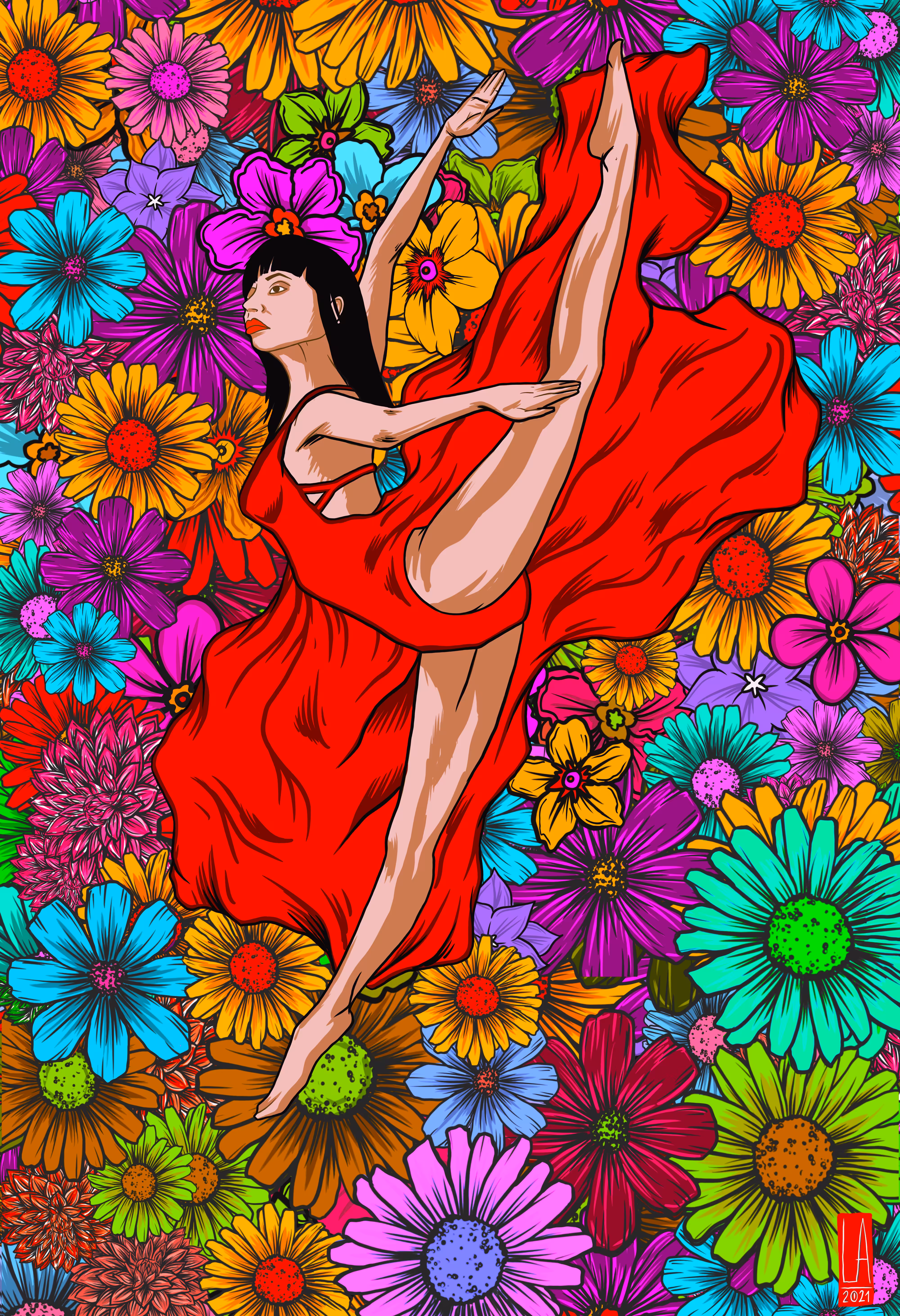 Luther: Floral Dancer II 2021 by Luther