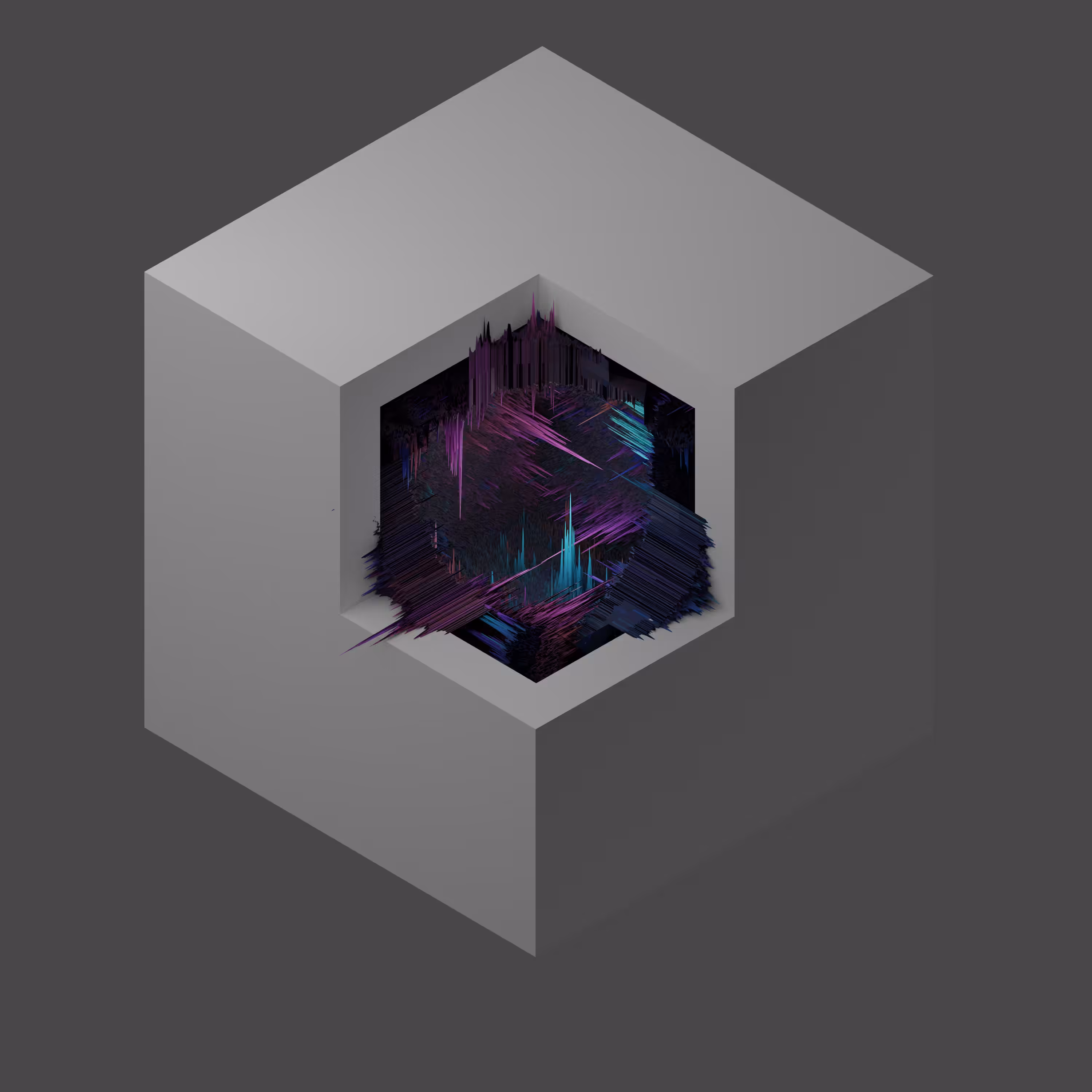 Default Cube - Fractal Look Inside