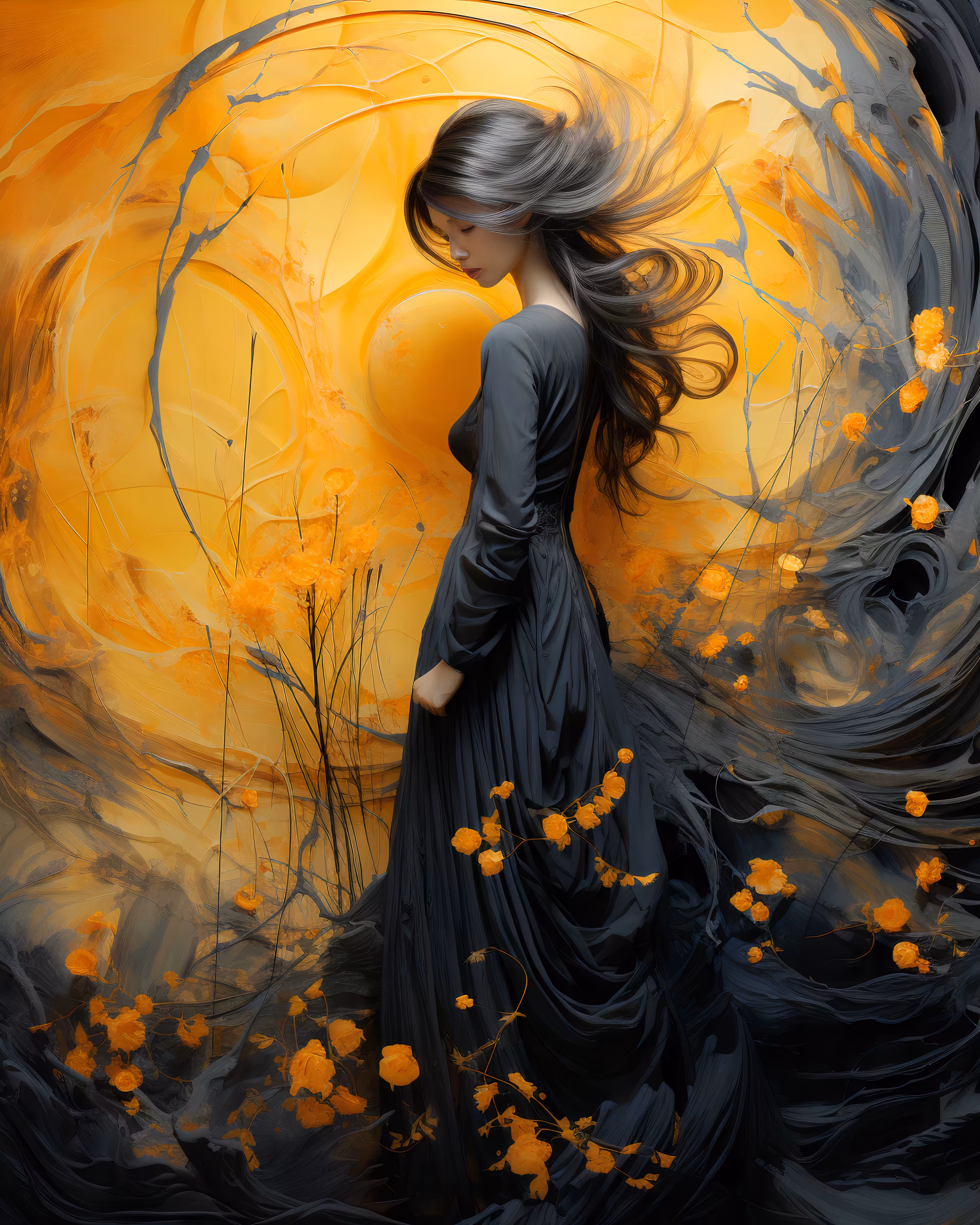 Mysterious Lady. Fantasy #011