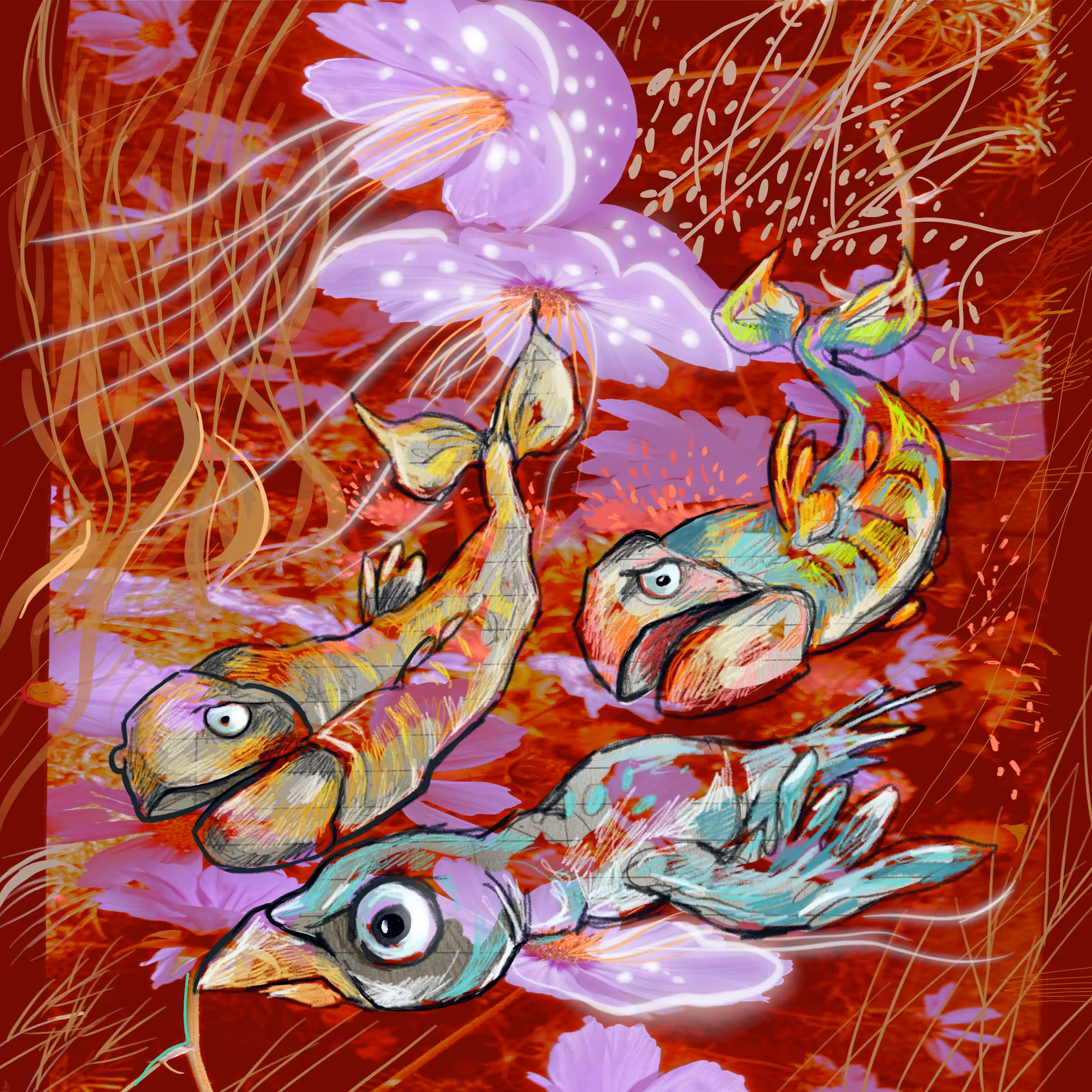 Spaces #3 afterlife with jellyfishflowers