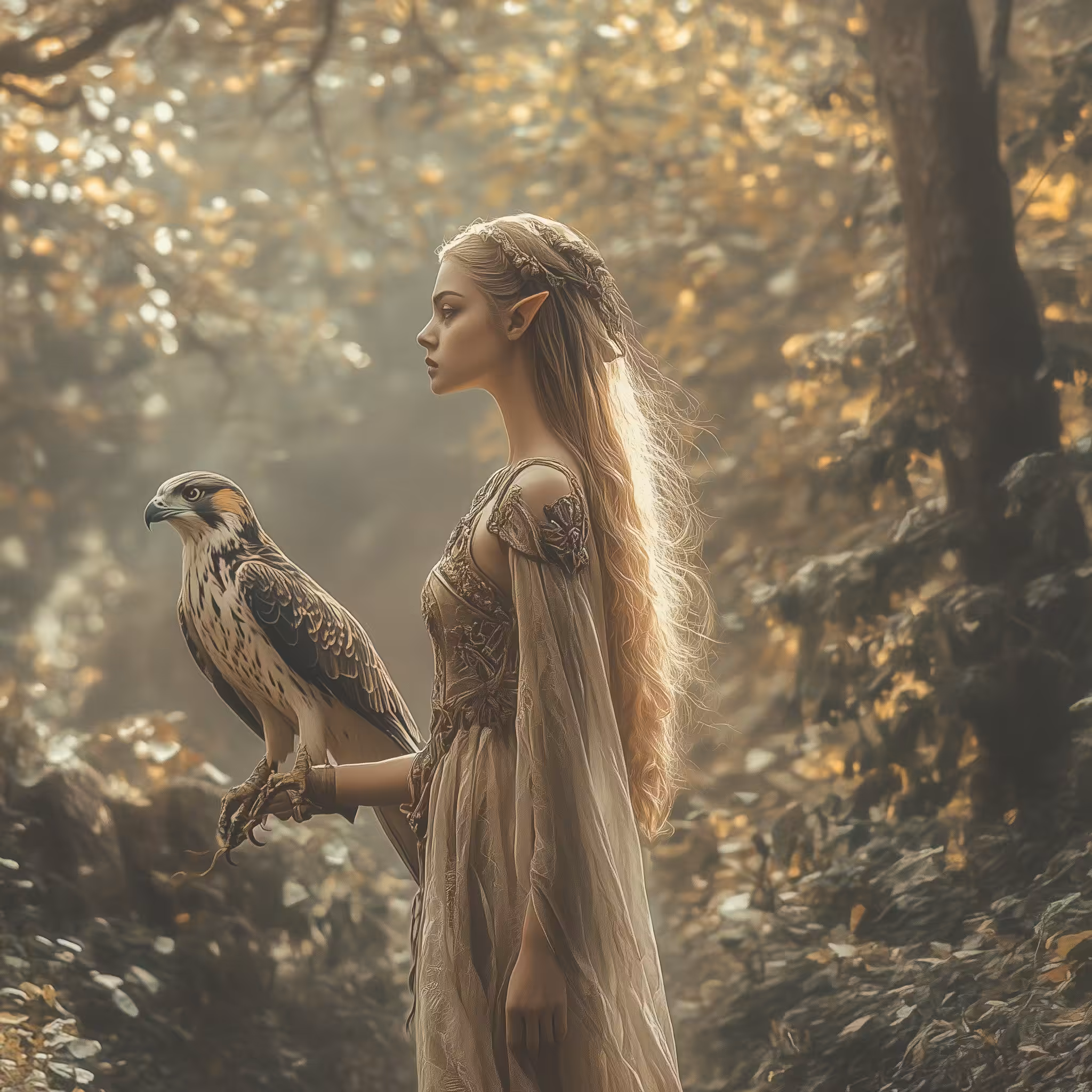 The Princess and the falcon
