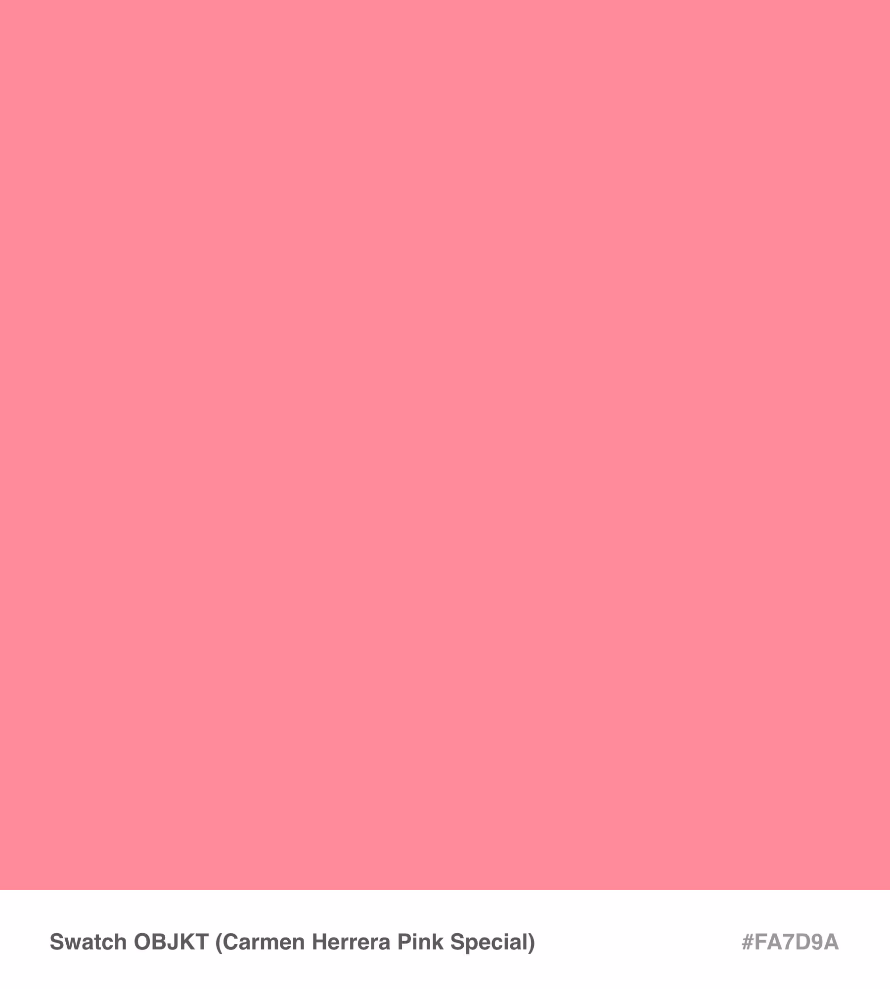 Swatch OBJKT (Carmen Herrera Pink Special) #FA7D9A