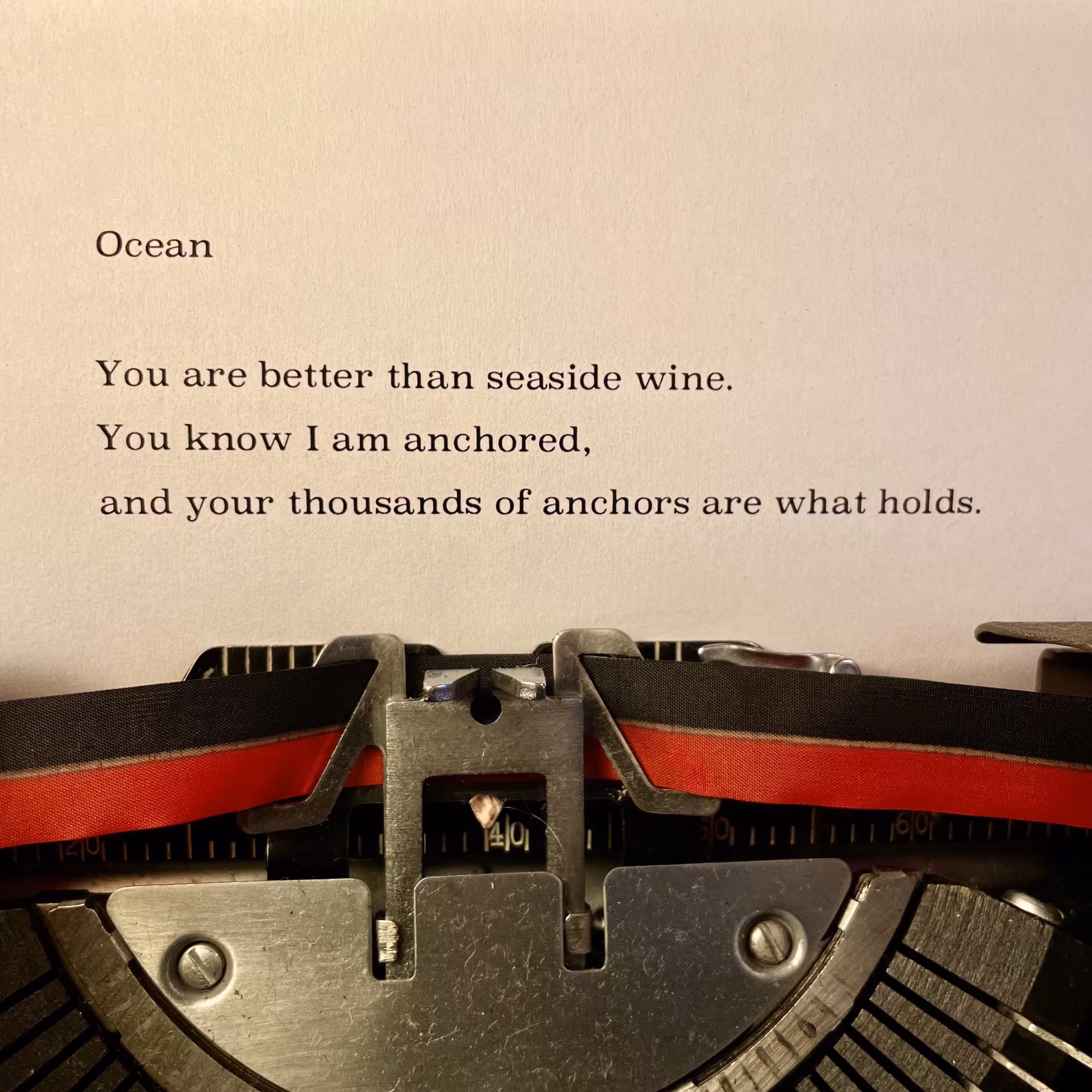 Love Poem Tercets: Ocean