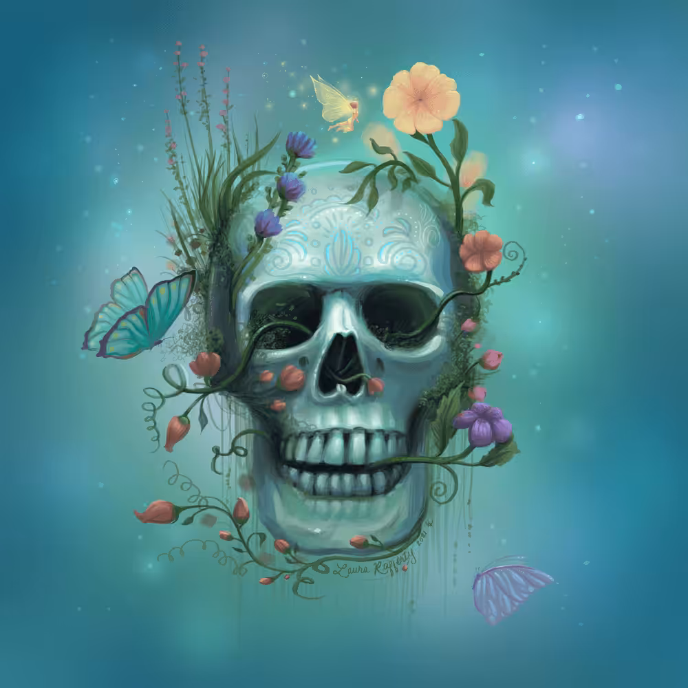 Aurallia #4: Rey's Magical Calaveras Character Portrait Concept Art
