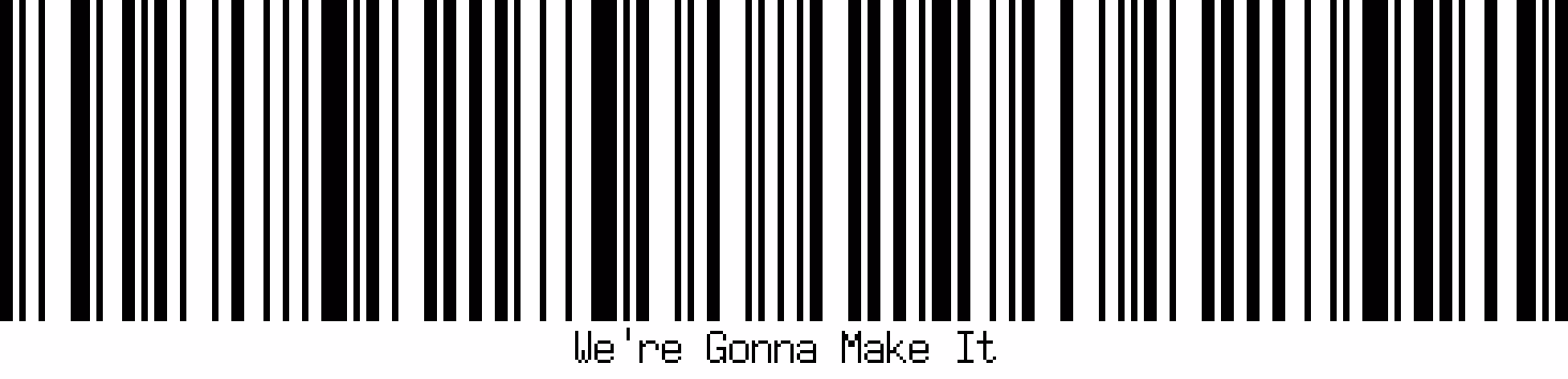 BlockChain Barcodes 01 - We're Gonna Make It