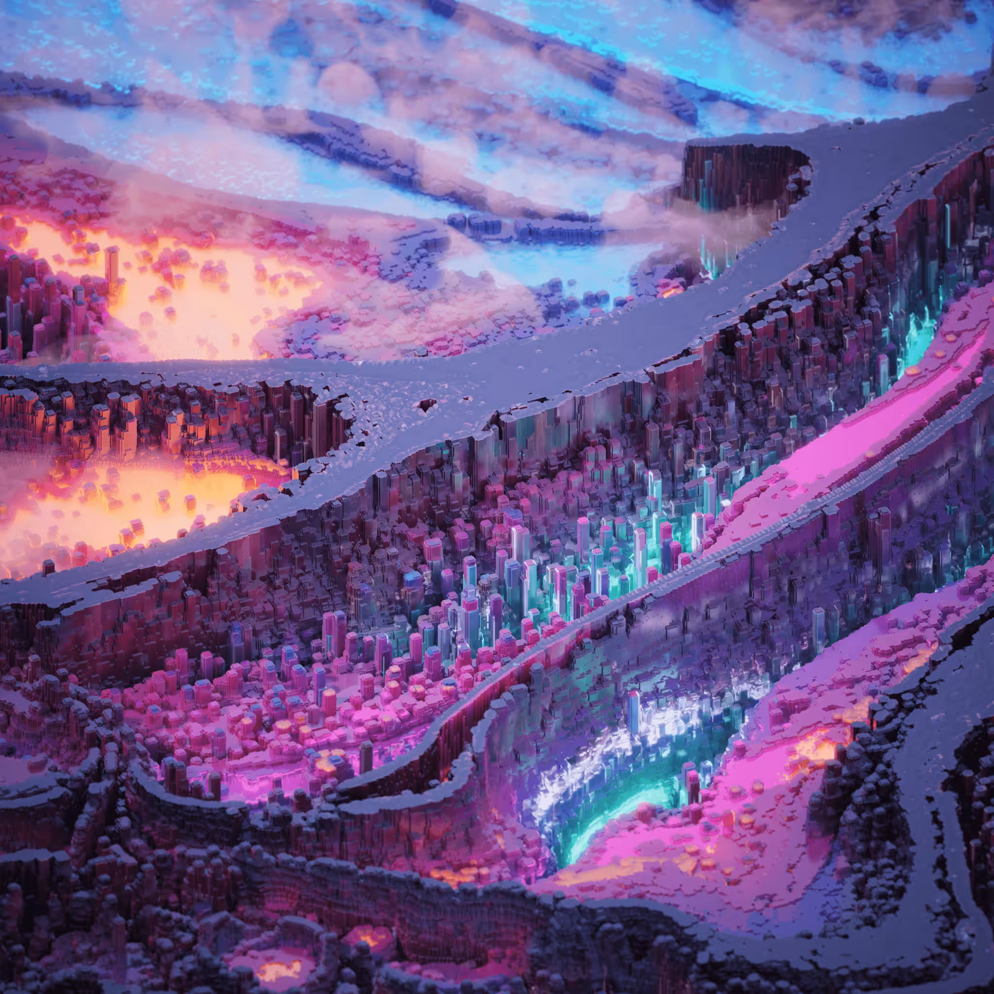 Purple - Abstract Landscape edition (2/6)