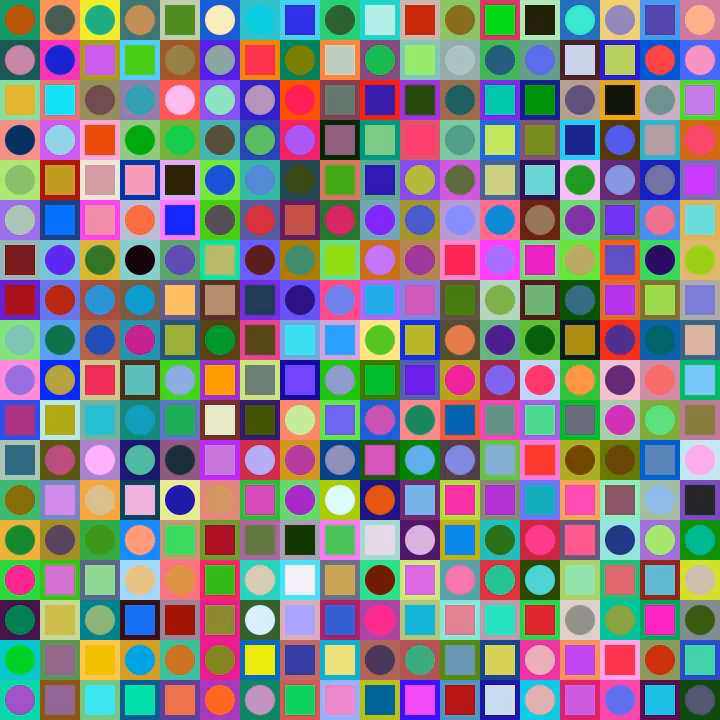 Square Dot Composition #293