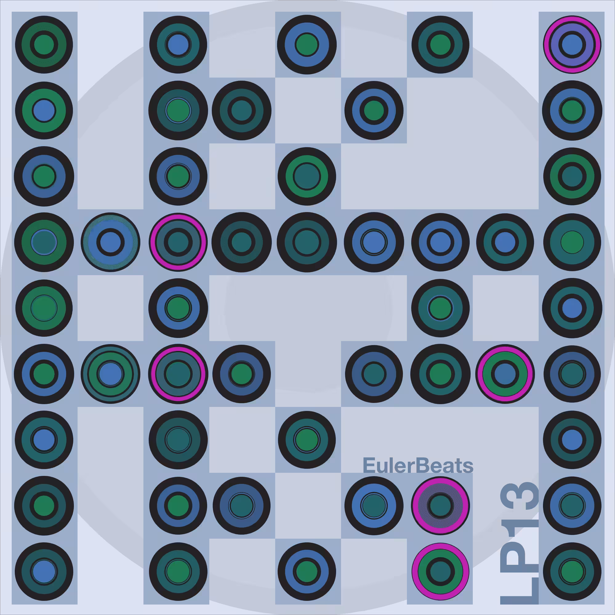 Eulerbeats LP13 Generative Cover Art: #11
