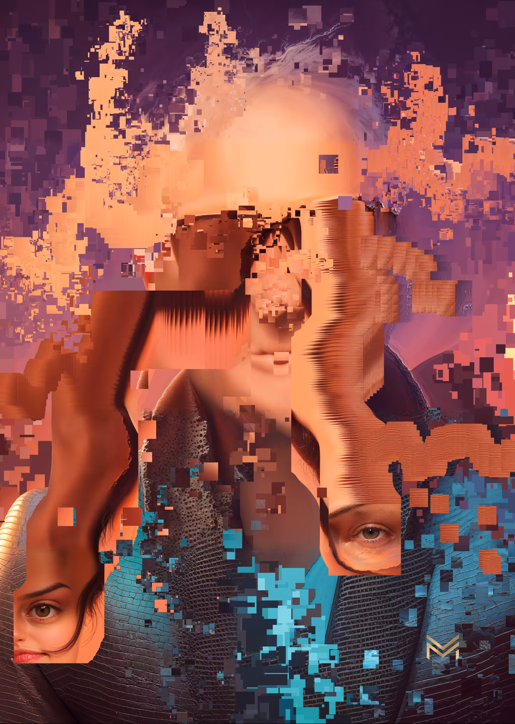 Rodeo posts: Self Portrait Glitch
