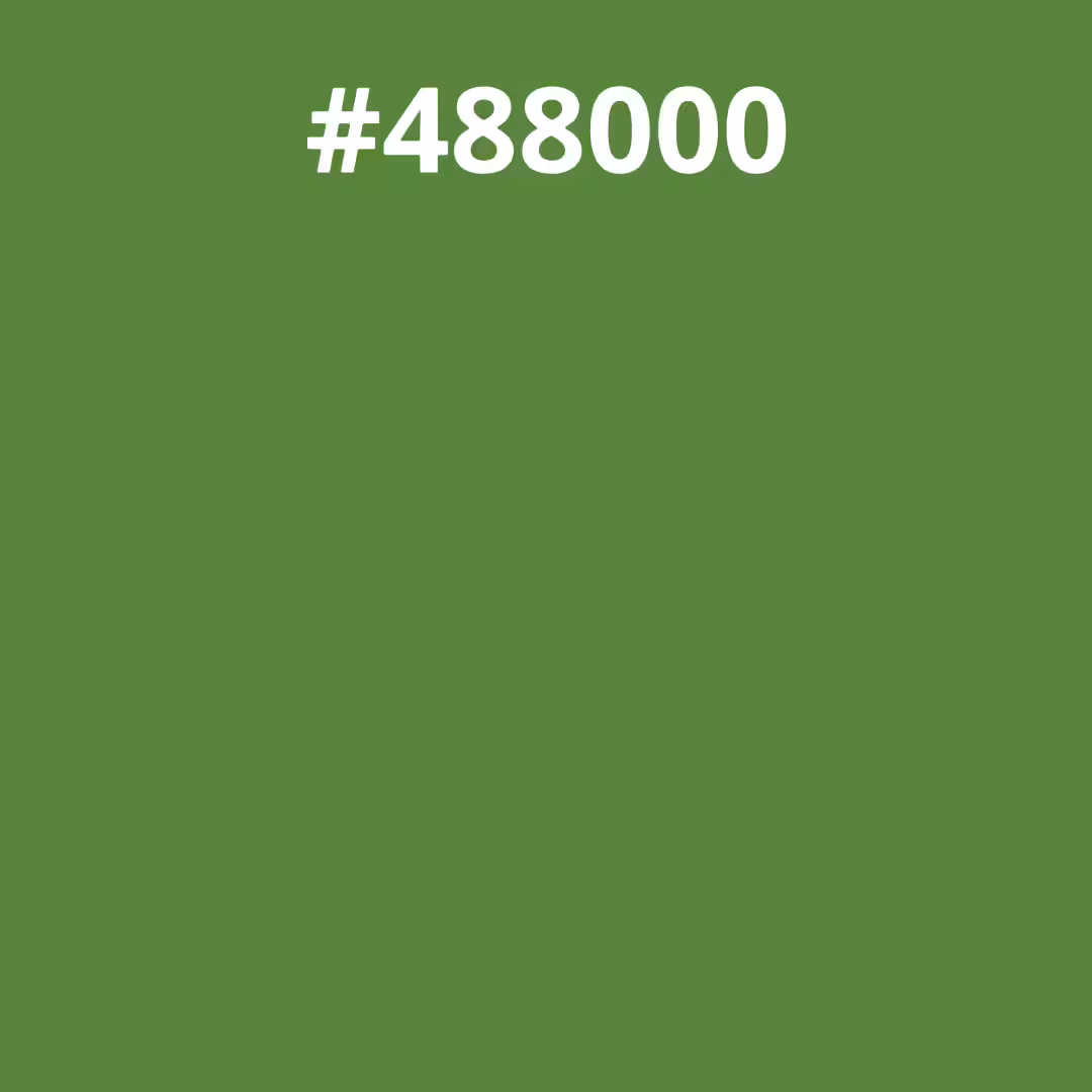 It’s green
