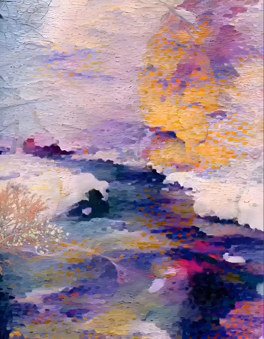 Pastel River Valley