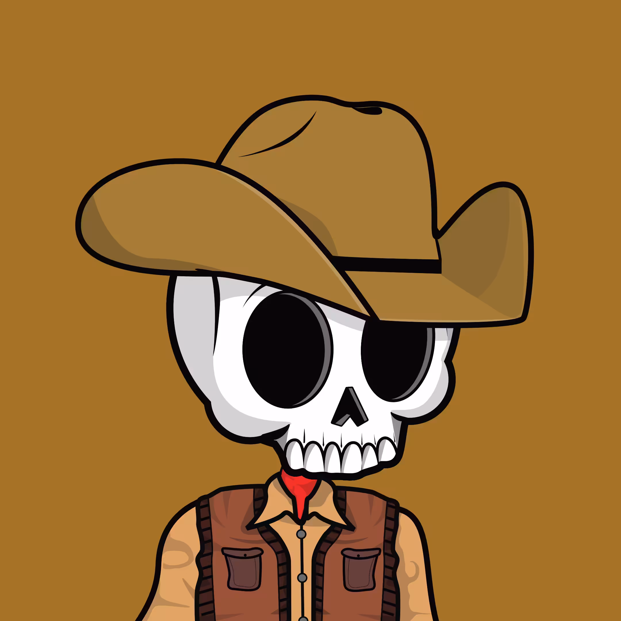 Edgar The Skeleton - Cowboy #186