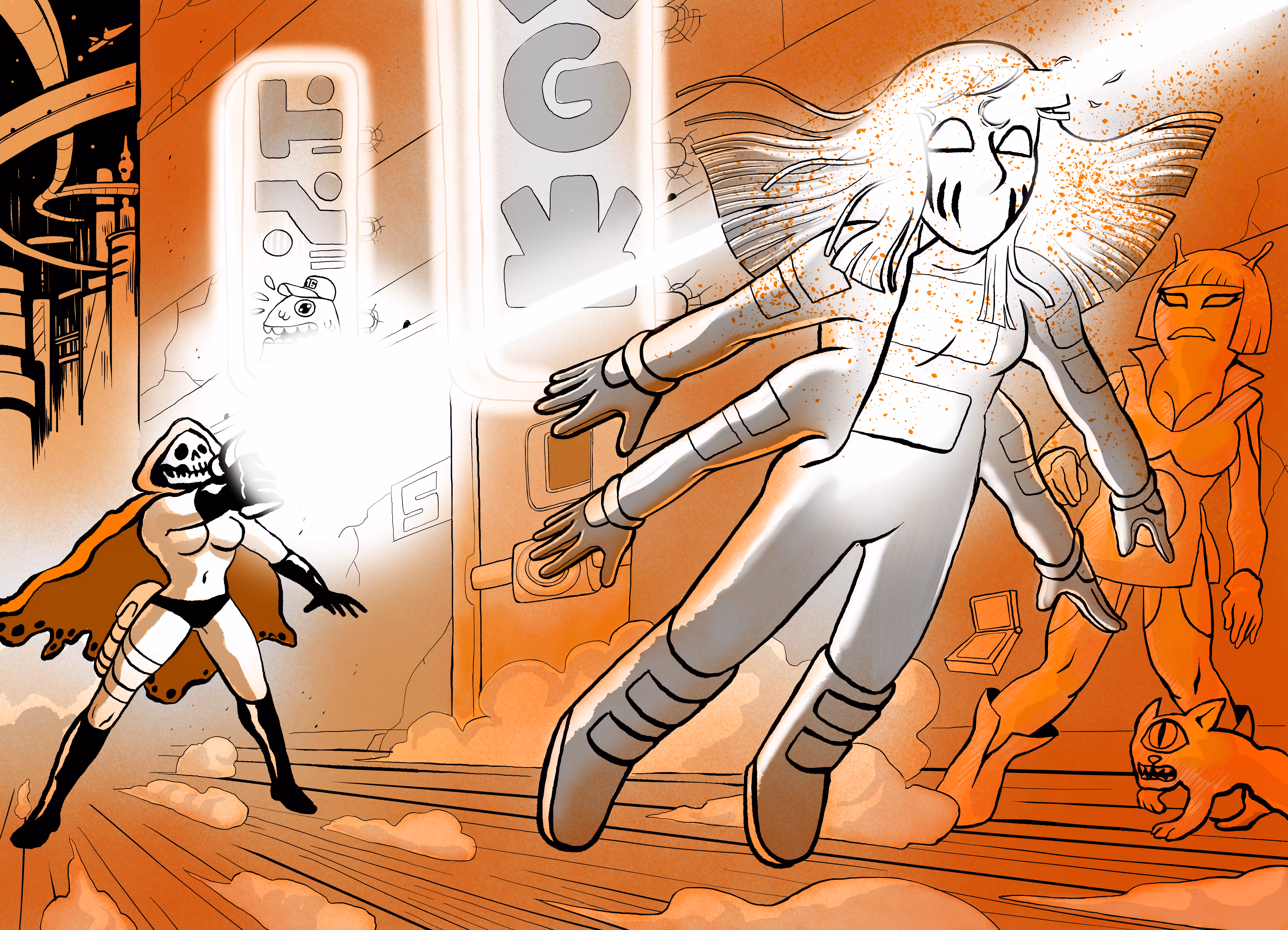 Captain Death - Original page 34