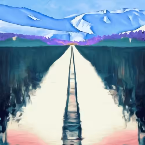 Generated Glitch Landscape #236
