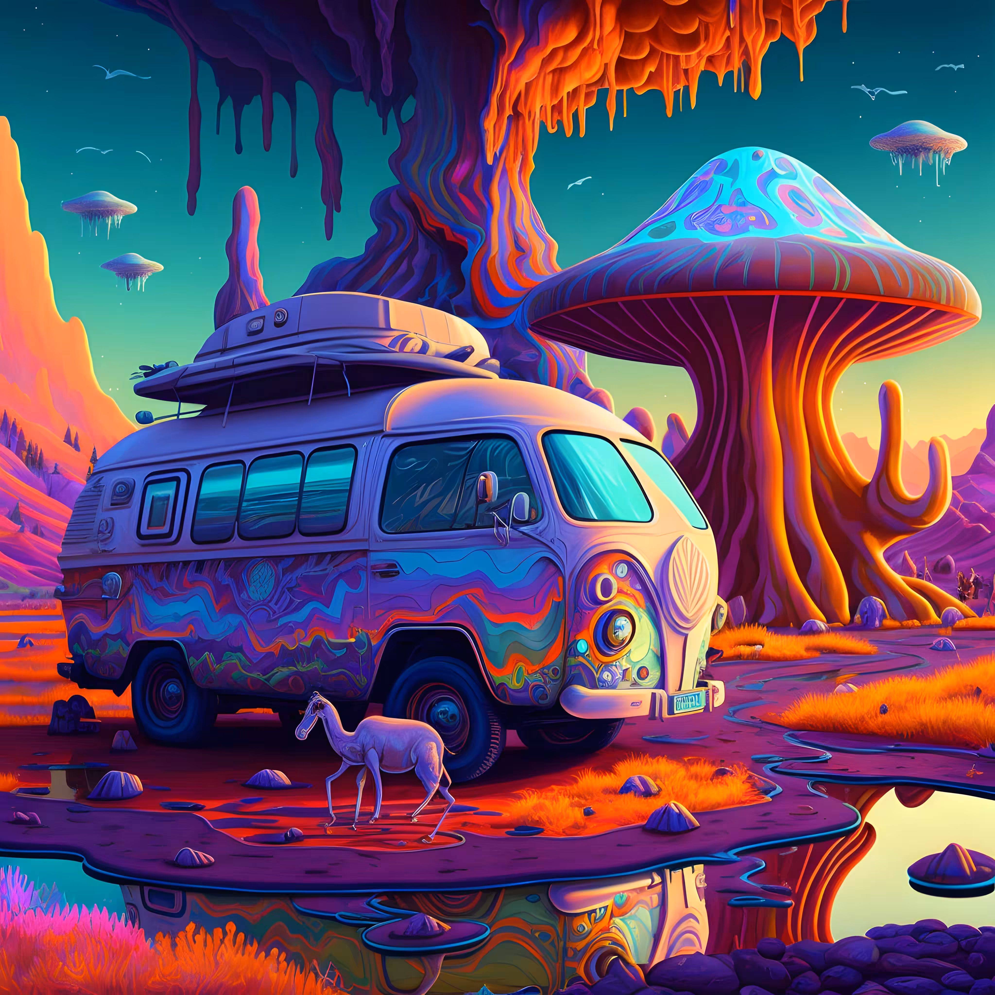 Summer, Prehistoric at Dawn