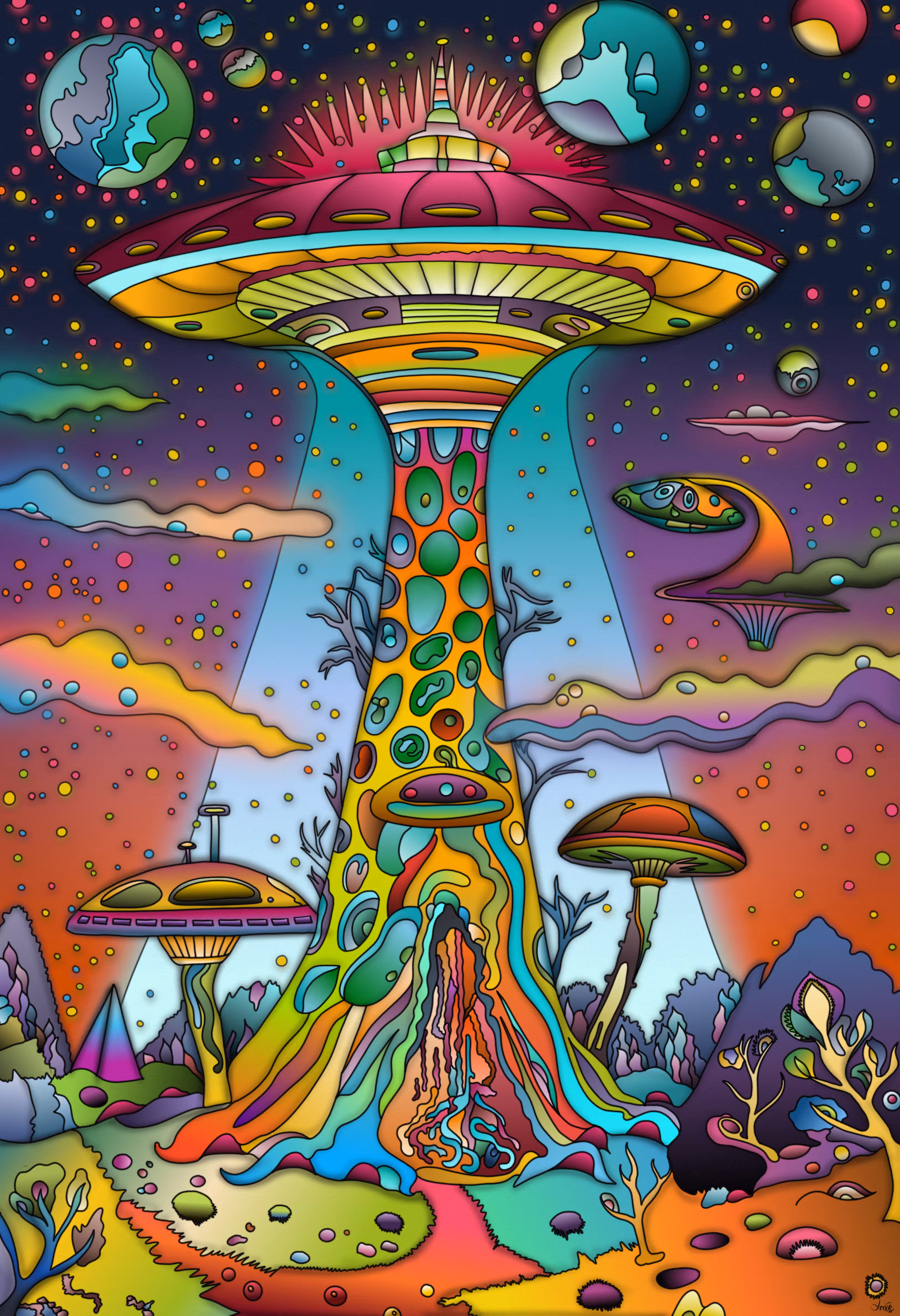 Rainbow World in the Universe