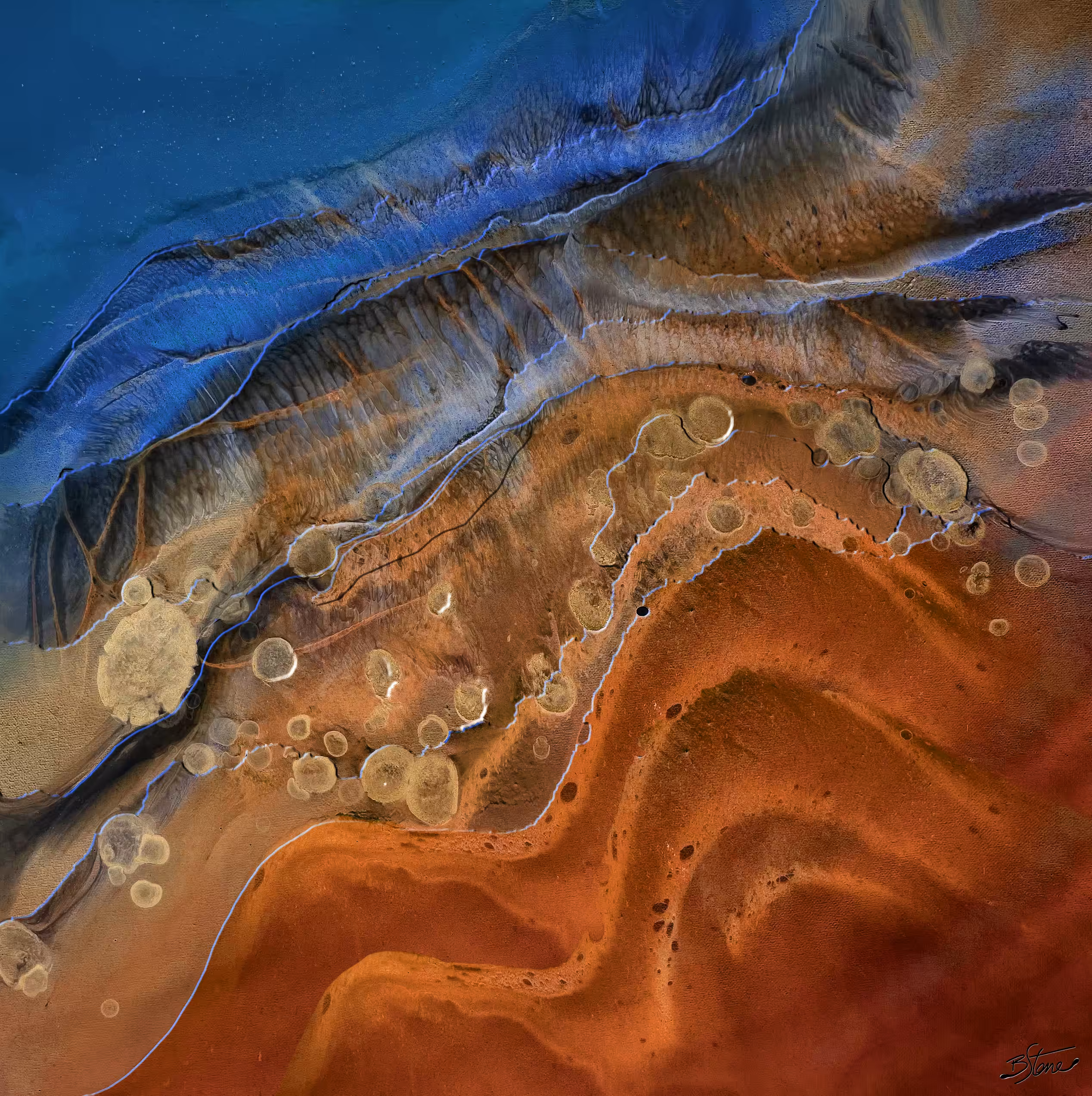 'Red Earth meets the Sea'
