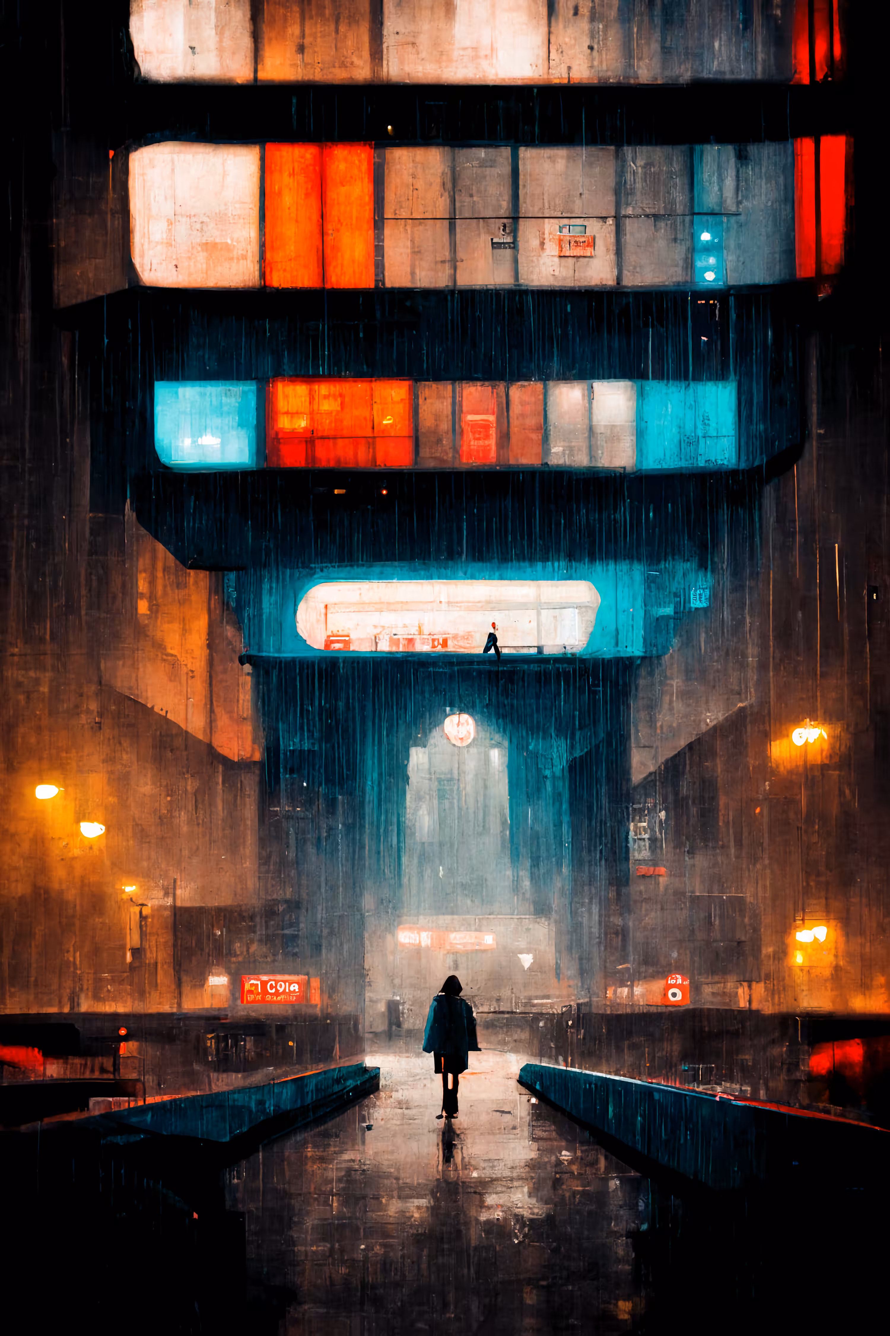 New Dawn: A rainy day in metropolis