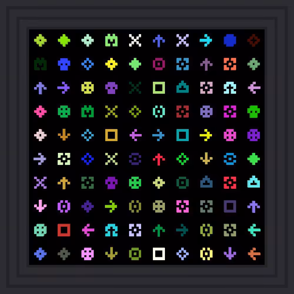 hic et nunc :: Procedural Symbols #100/1000