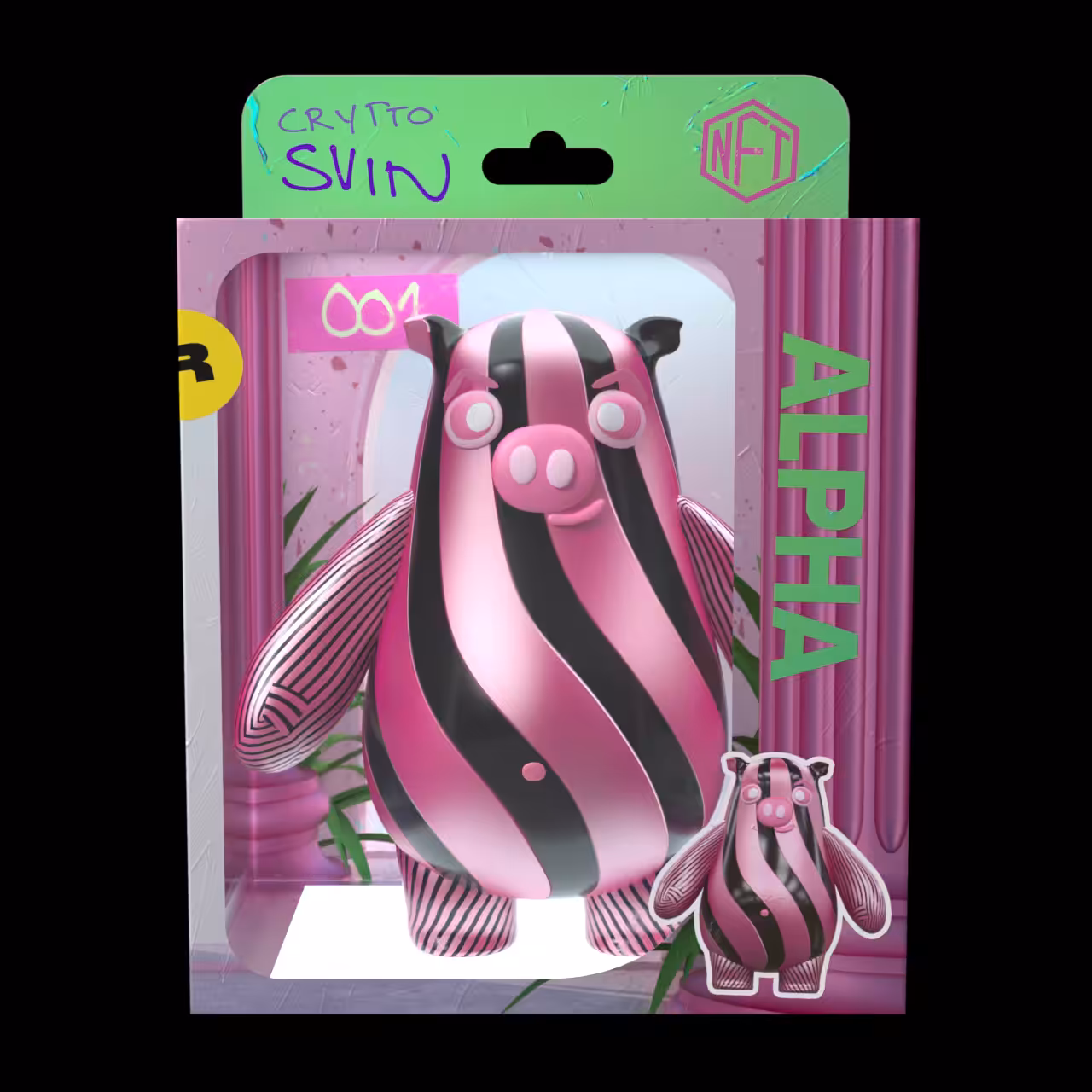 CryptoSVIN #1 "Alpha" Boxed Toy