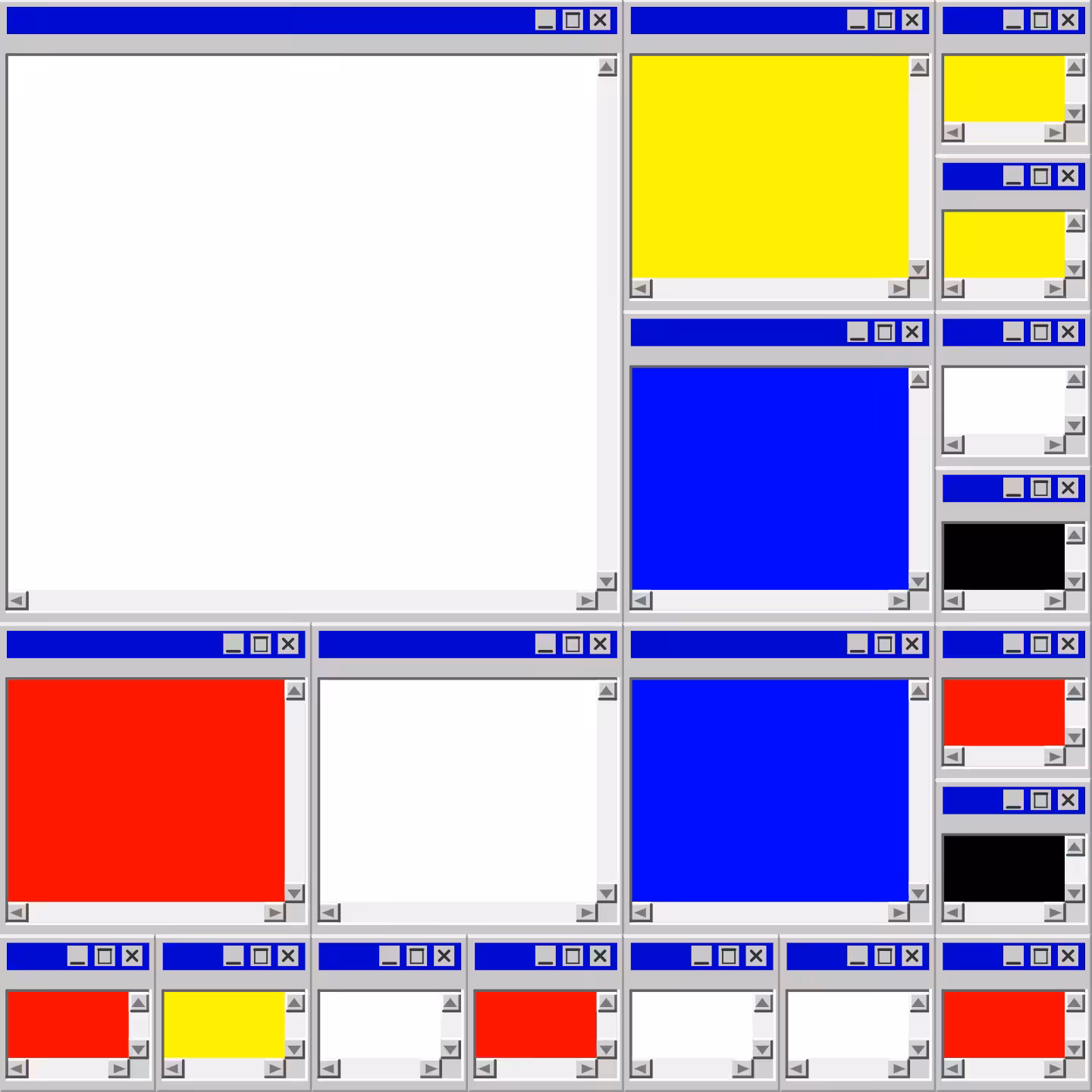 Mondrian's Desktop II #7