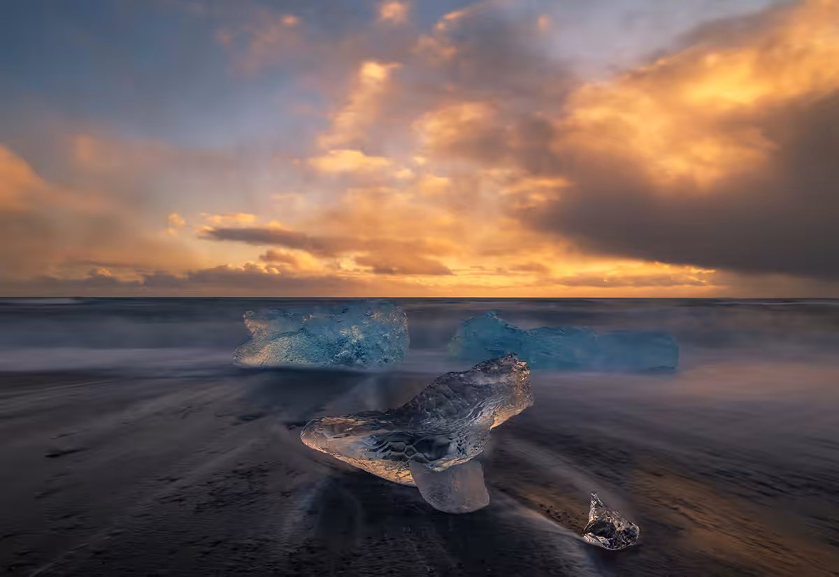 Diamond beach sunrise
