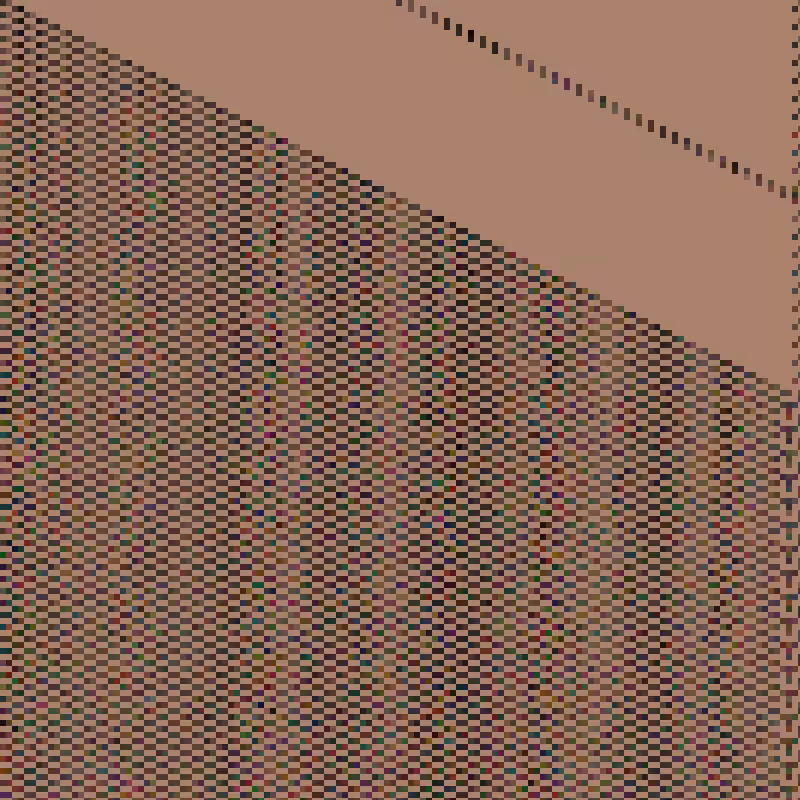 Colored Elementary Cellular Automaton #197