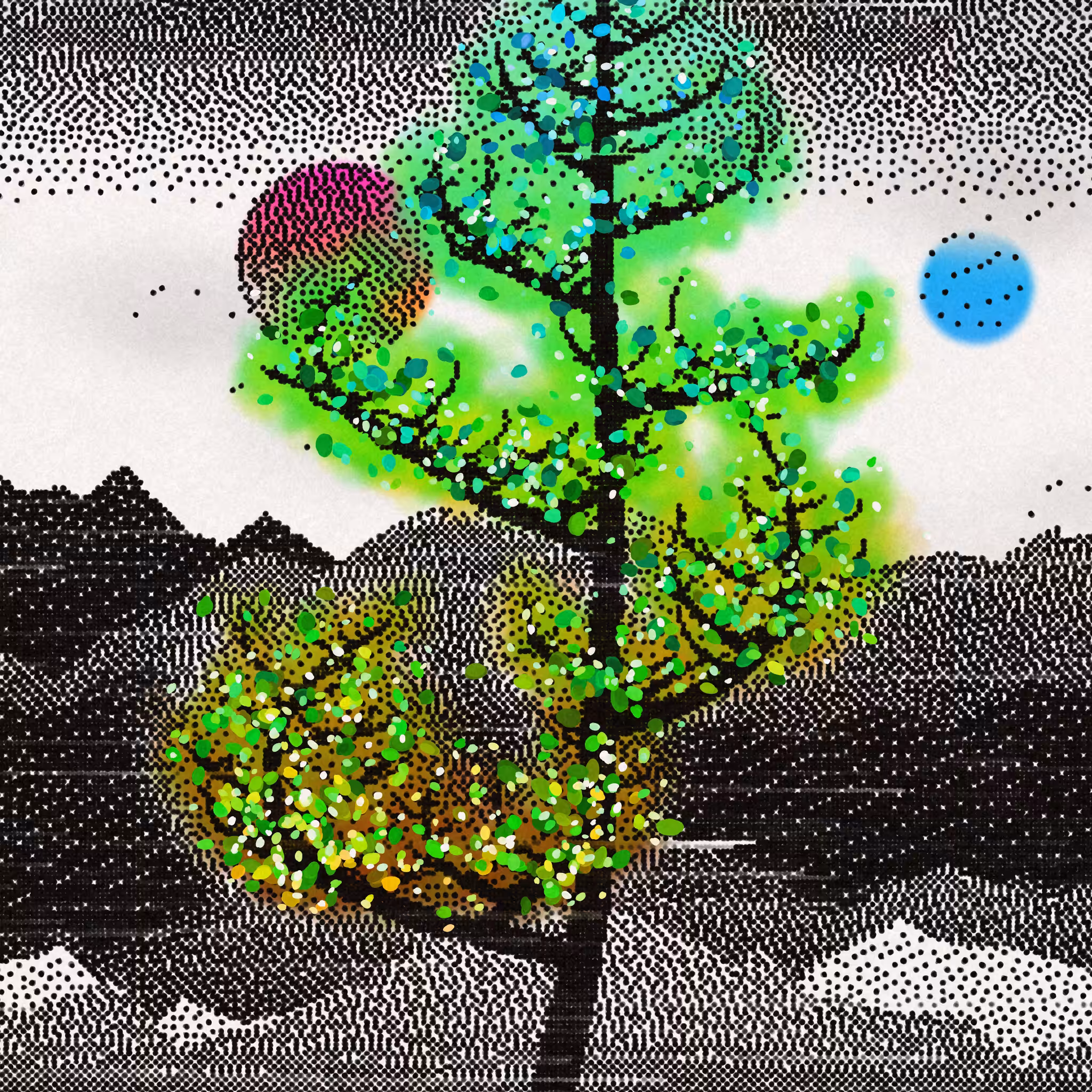 Dithered Branches #10