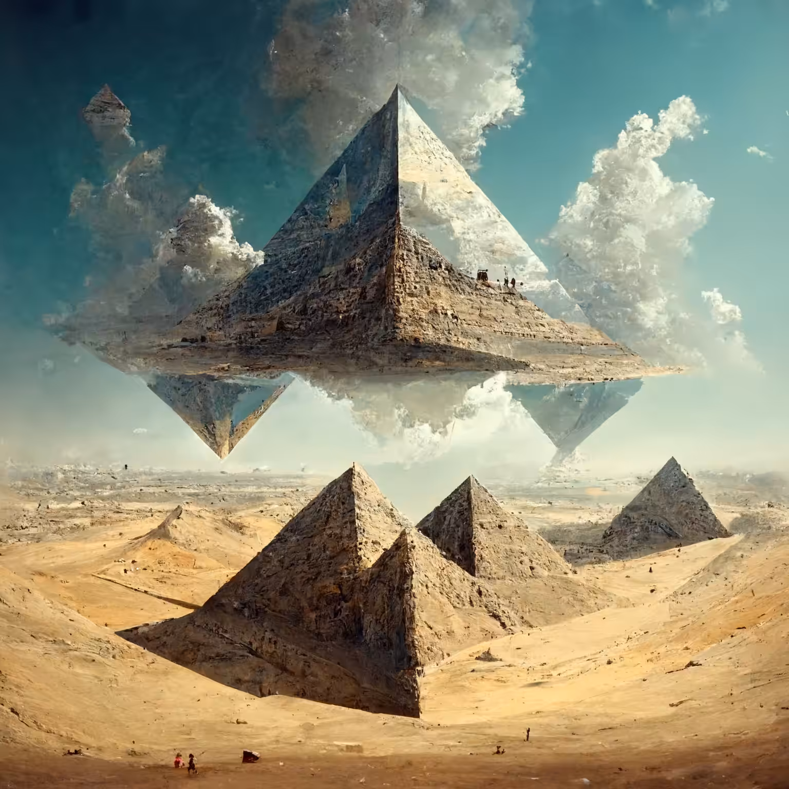 Impossible Levitational Pyramids 1