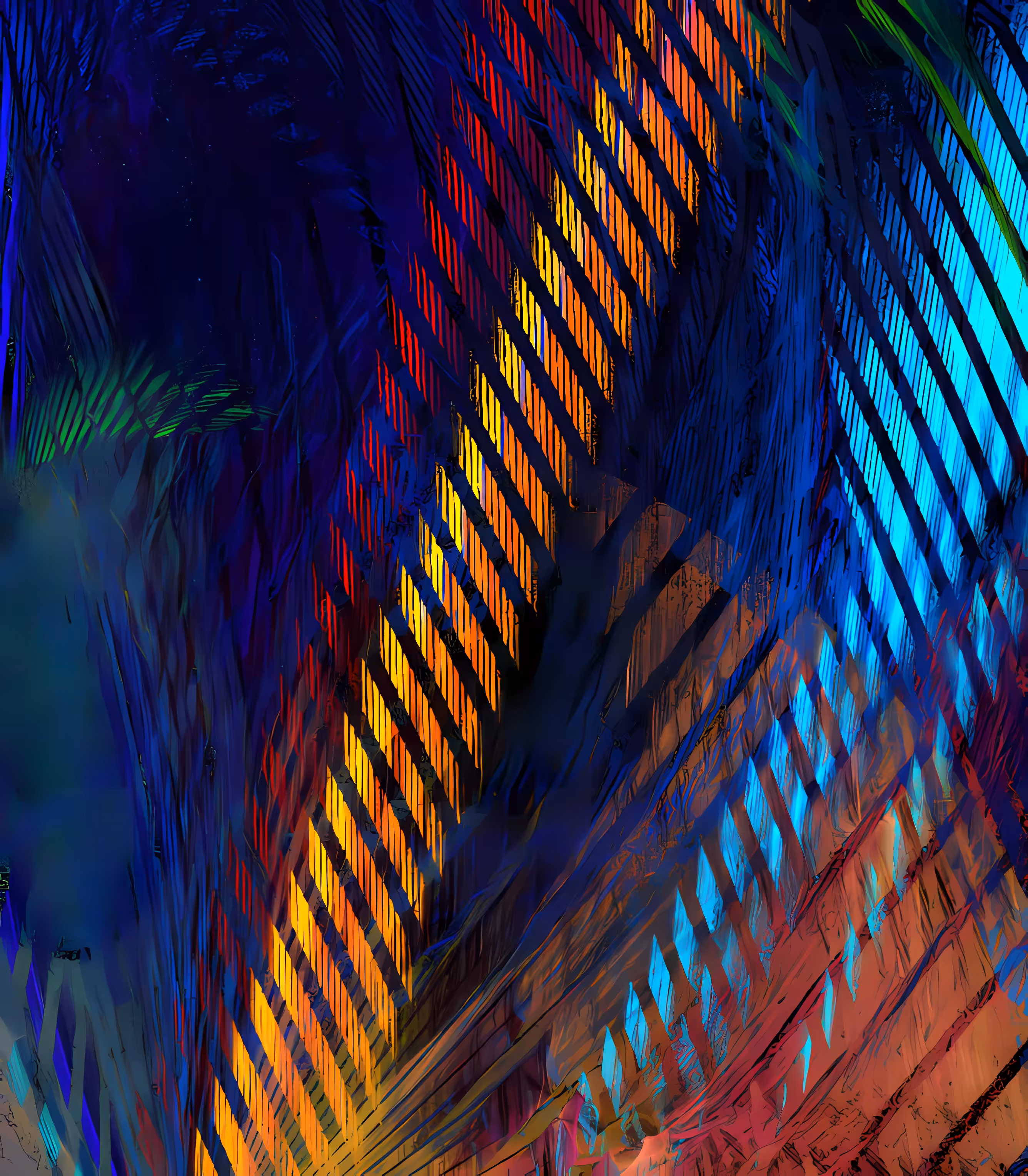Raw Fractal Cuts - #008 - Double Slit Experience