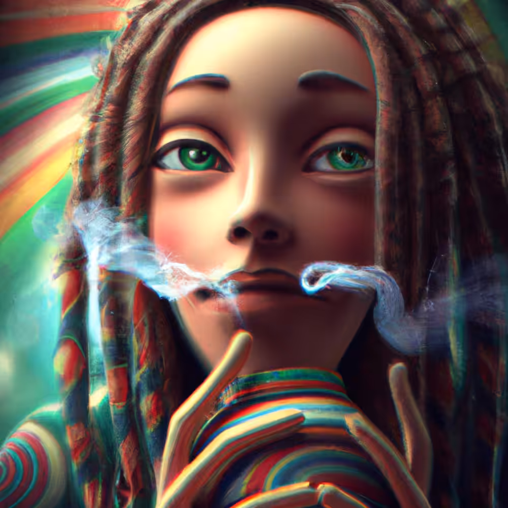 Indigo flower child