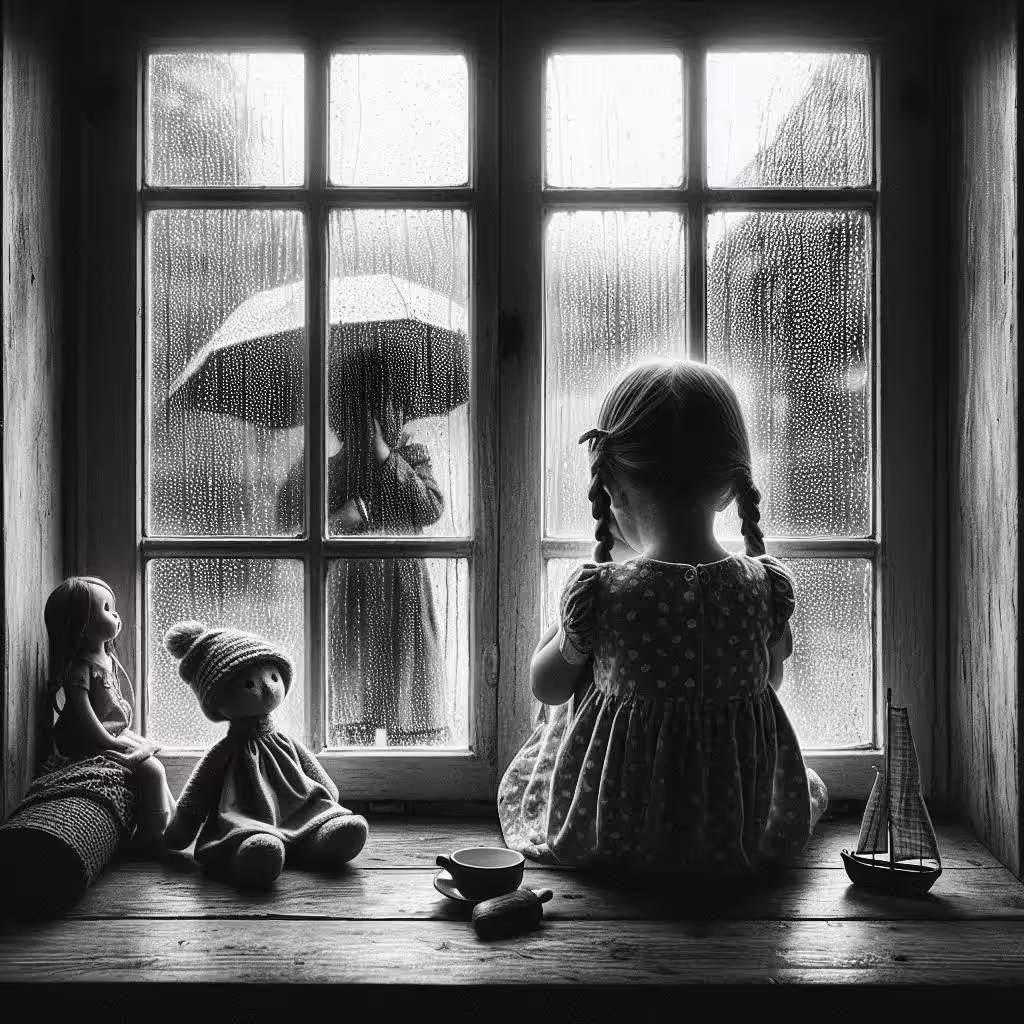 Rainy Wait for Mother
