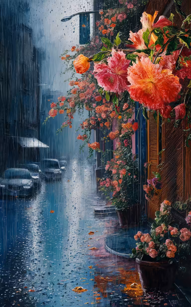 Rainy Flowers