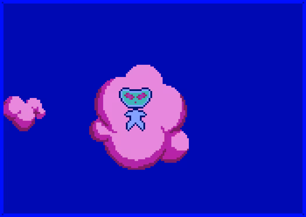 027 Floating among pink clouds