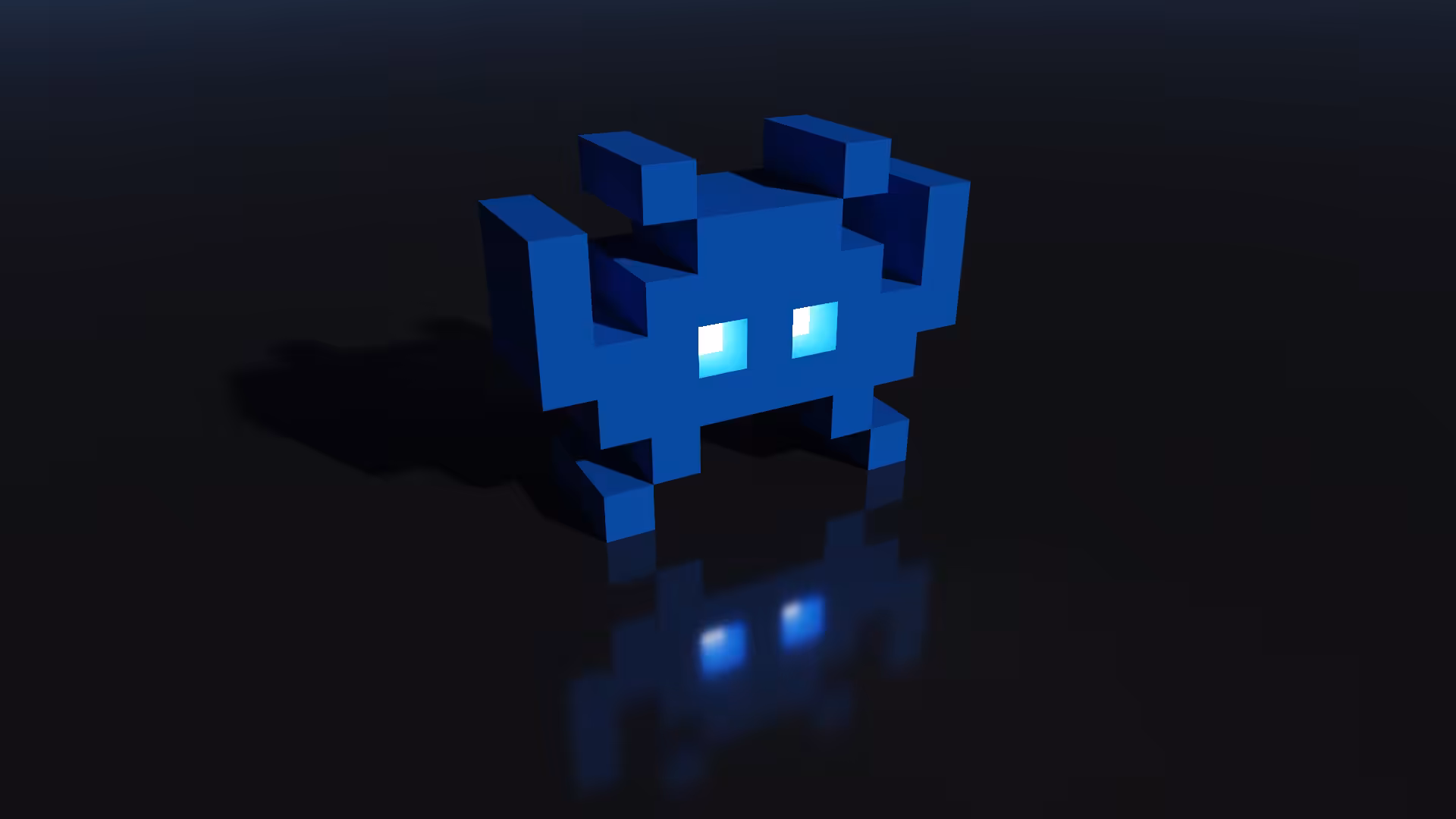 3D retro: Space Invader 1