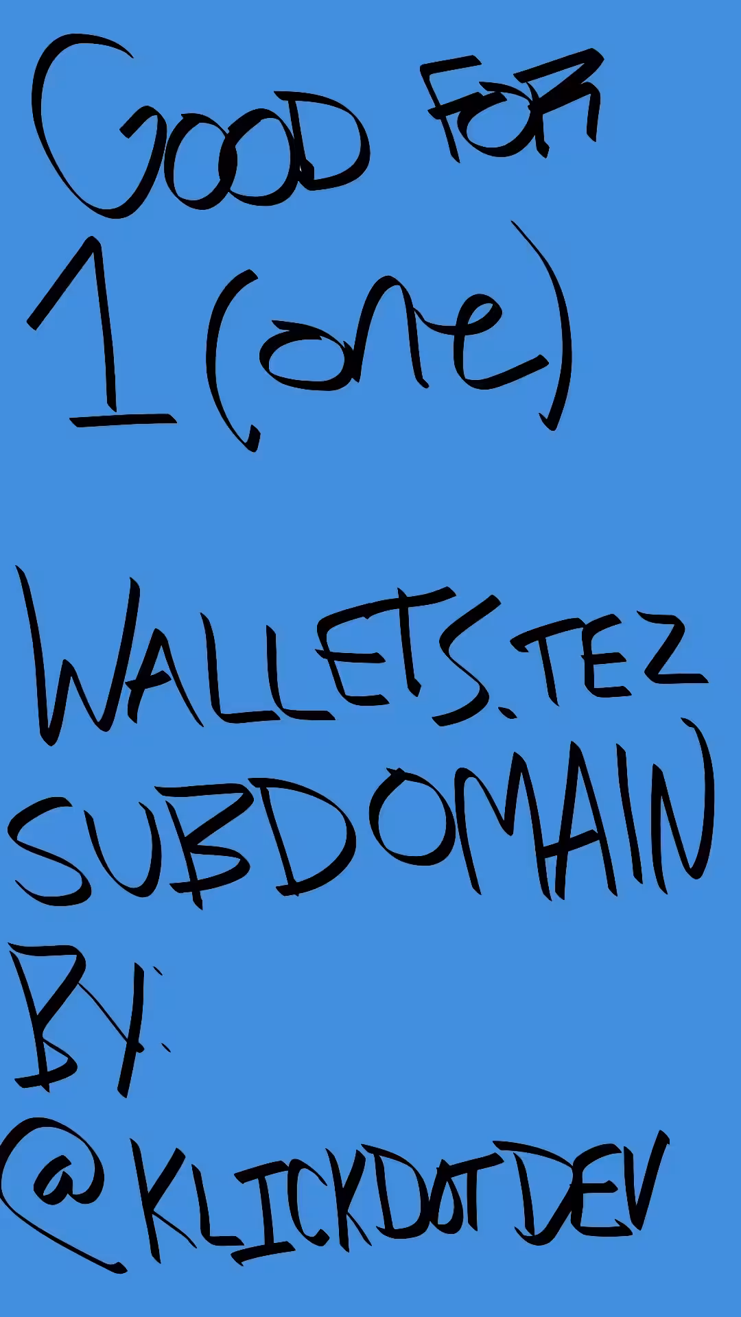 WALLETS.TEZ x SUBDOMAINS