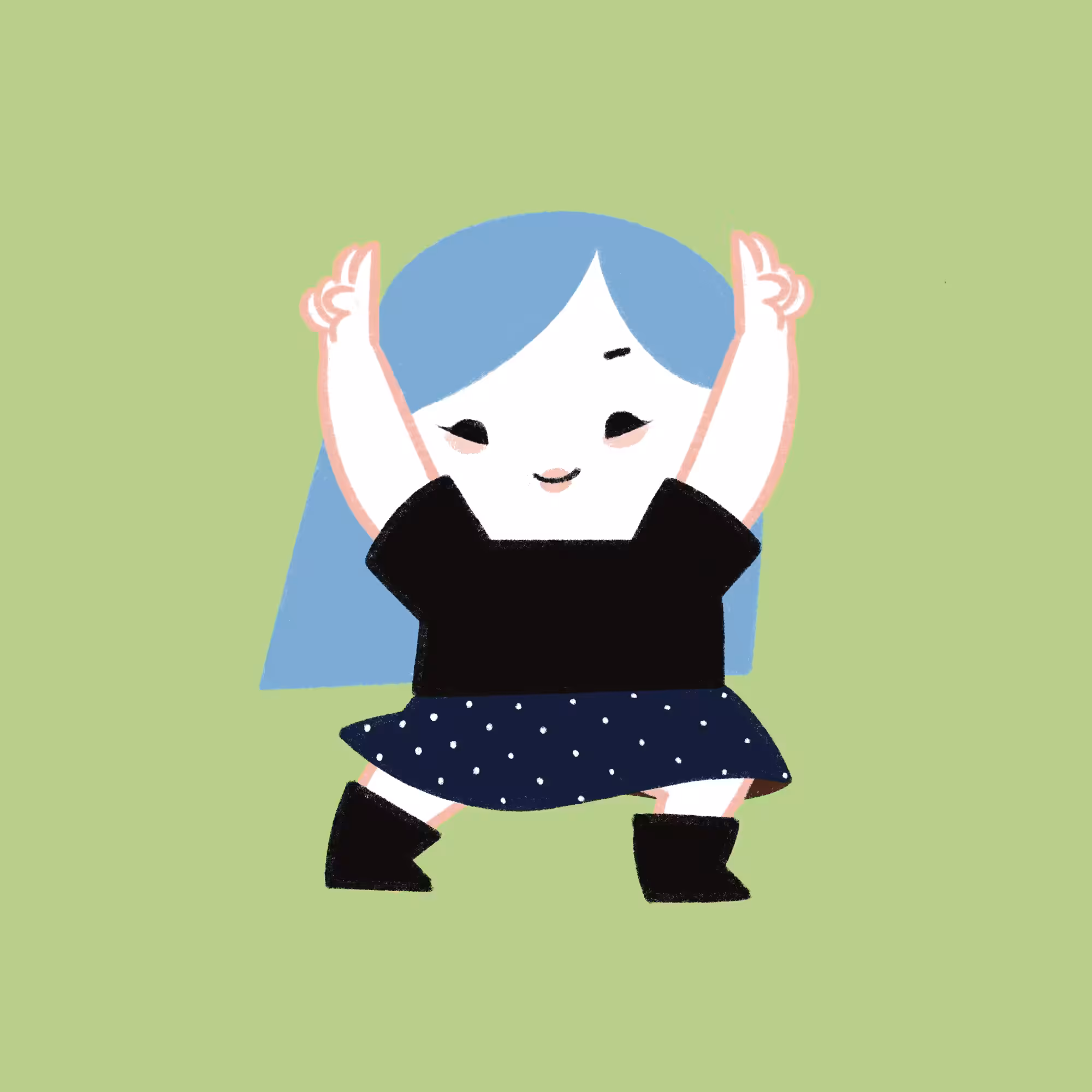 001 : Yaahoo blue hair!