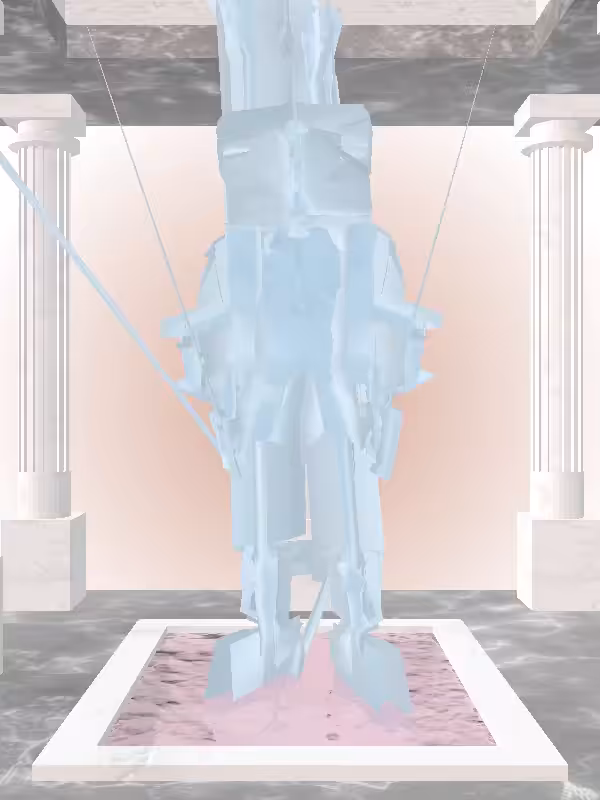 HeavenComputer: The Phone Calling Ethereal Blue Man #5157