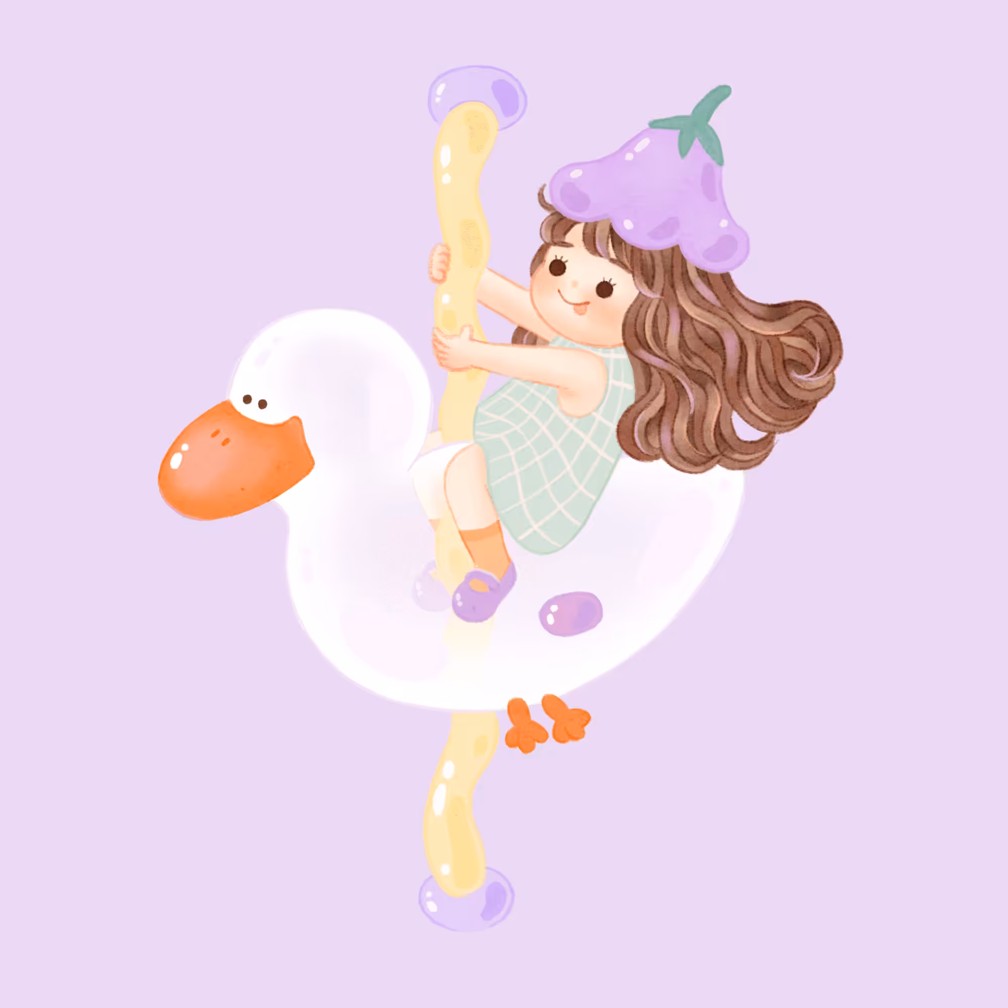 Z02 | #014 : Jelly white duck Carousel