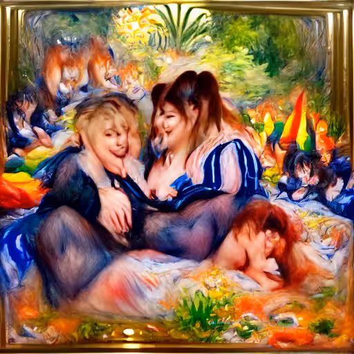Renoir sur l'herbe avec les femmes fatales 