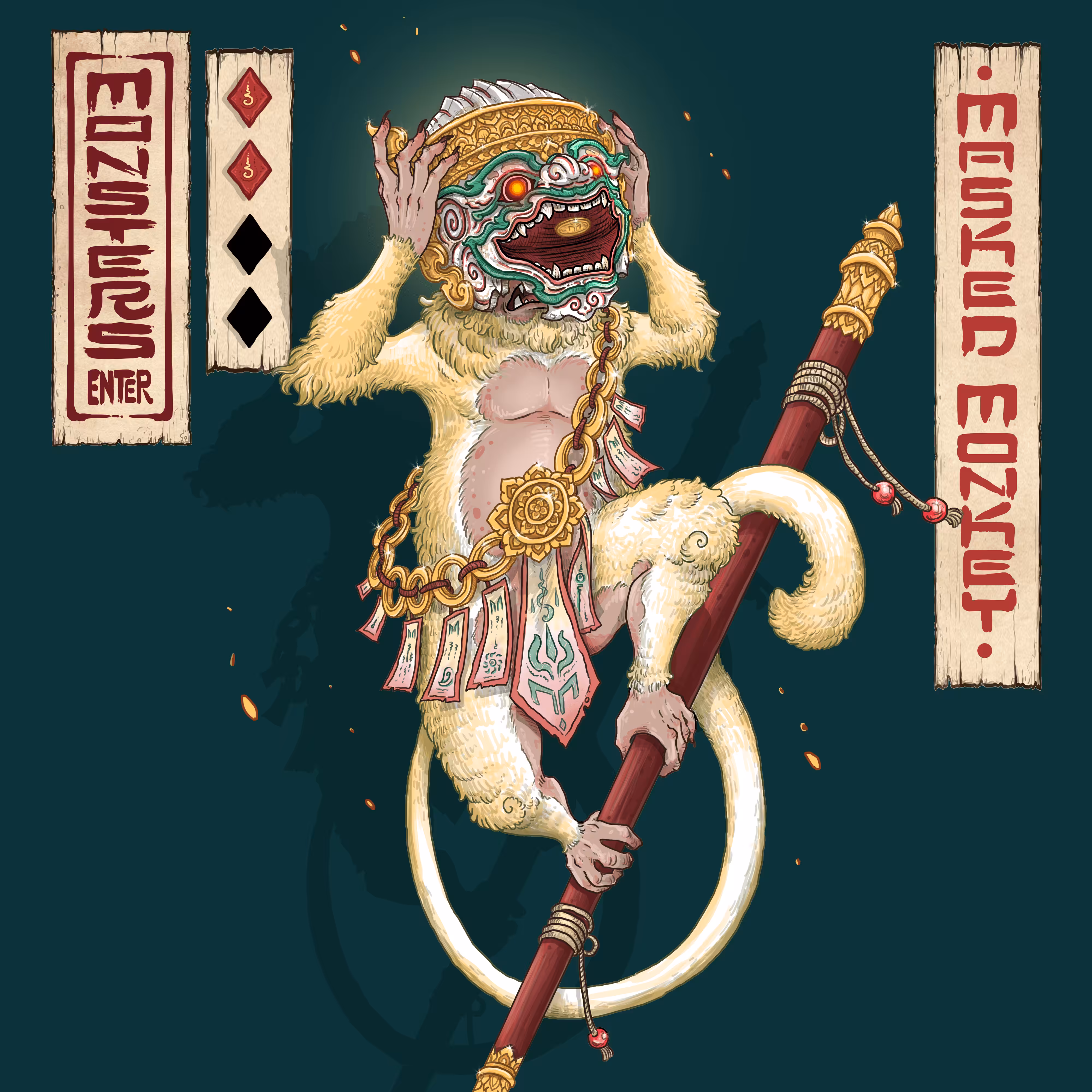 MONSTERS ENTER #008 - Masked monkey