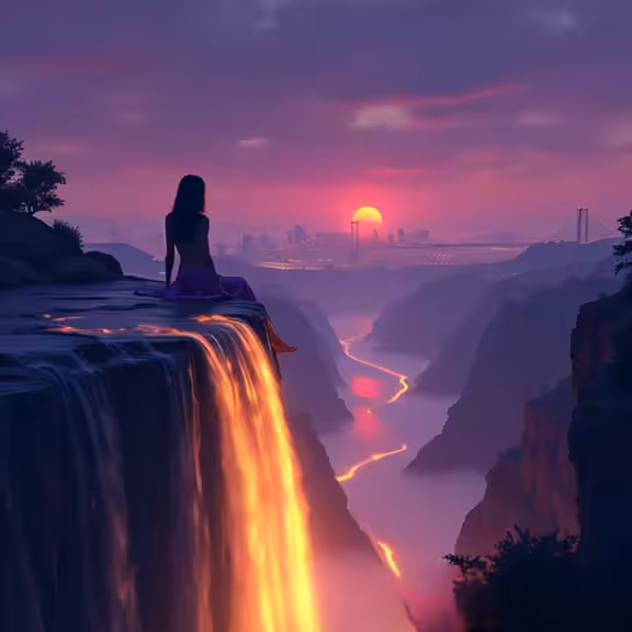 Golden Cascade 🌅