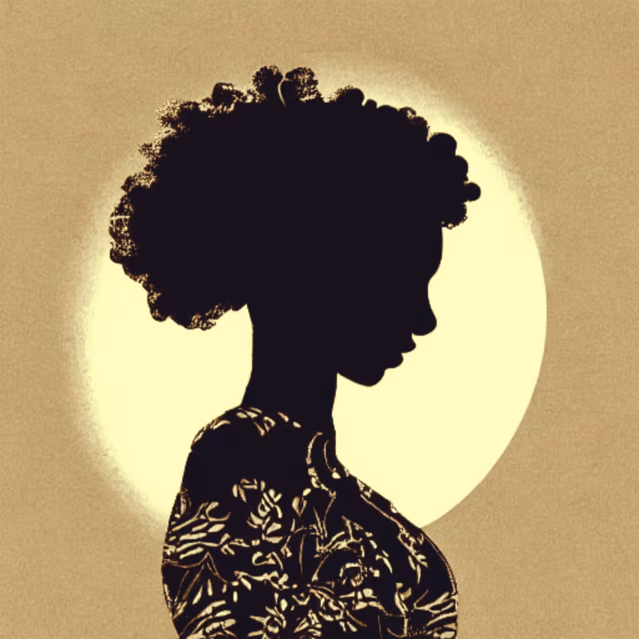 Contrast of African woman