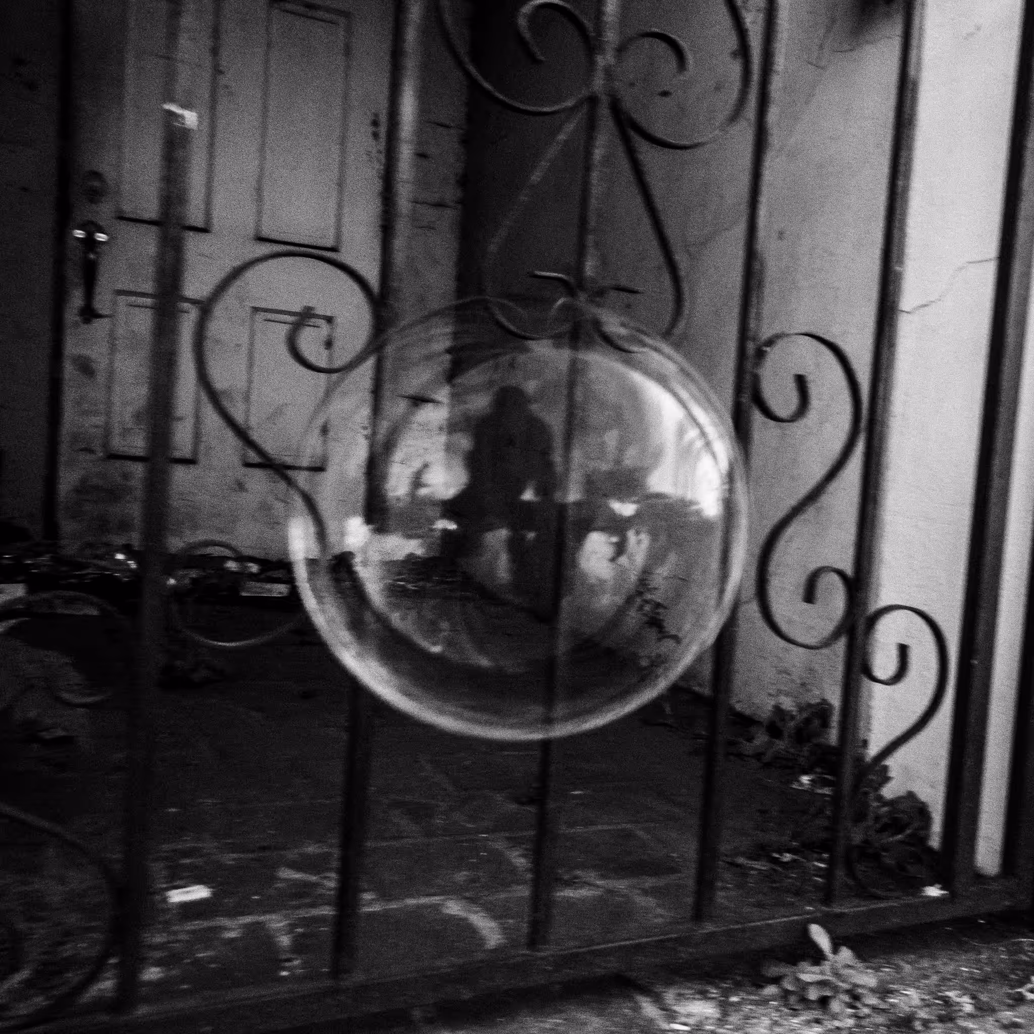 self portrait in a bubble