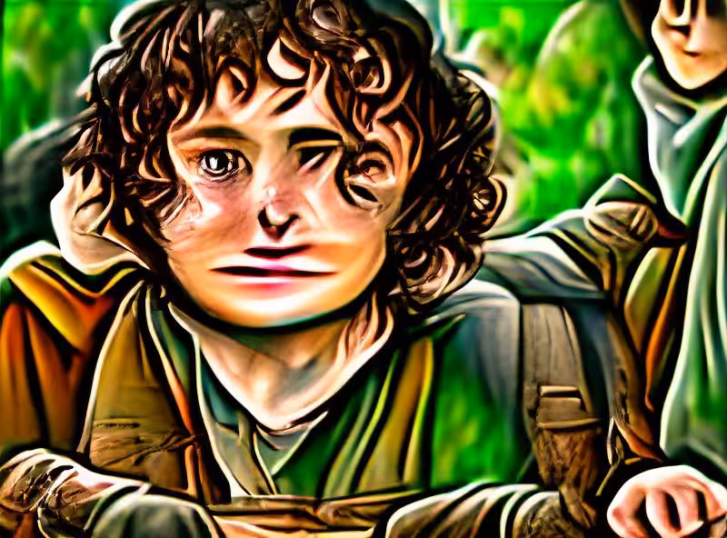 Abraham's First Works: Frodo uses the hobbit ATM