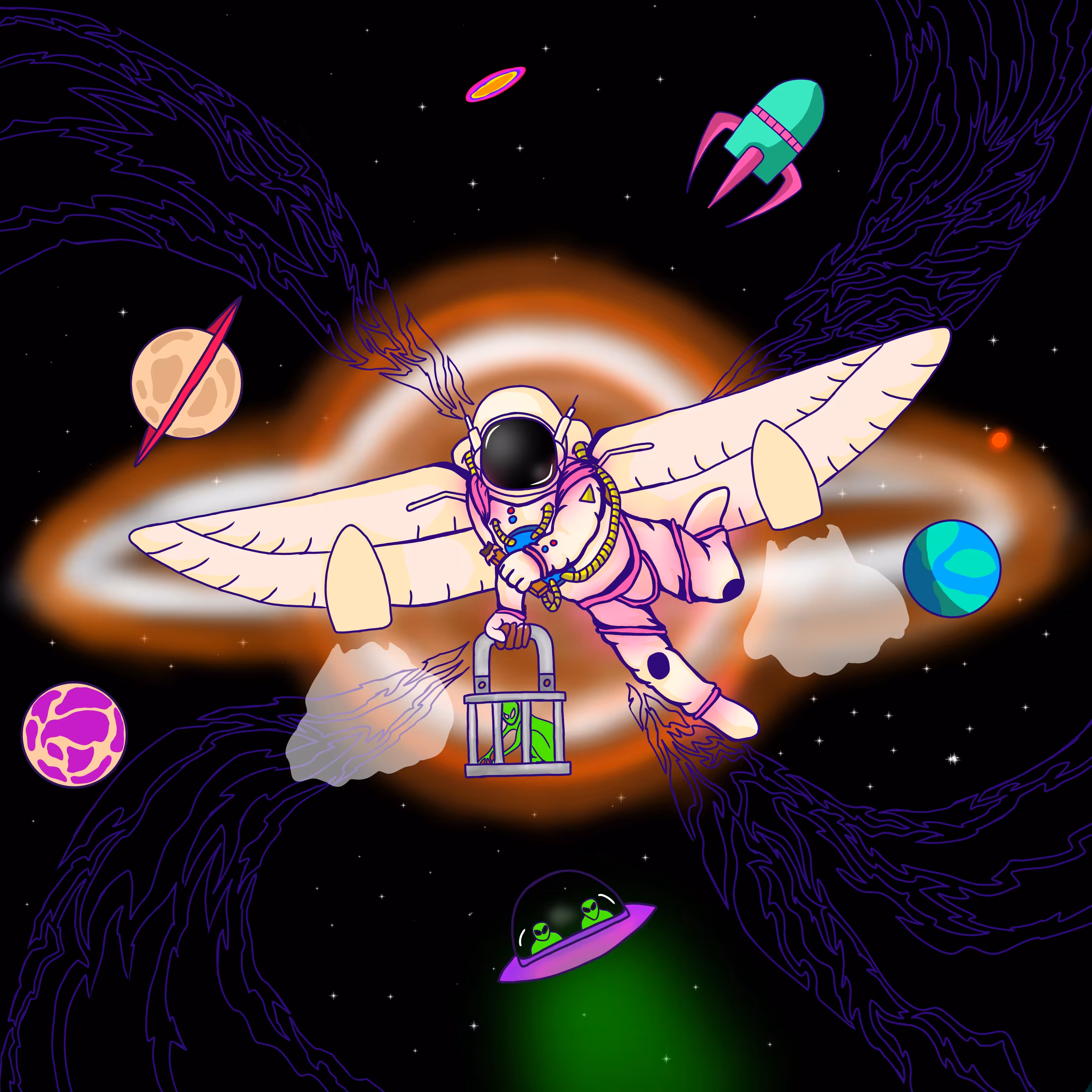 BABY ANGEL ASTRONAUT