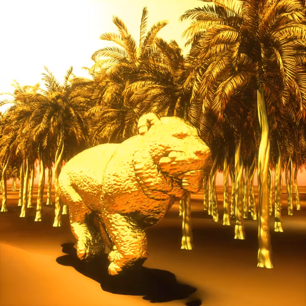 Running tiger (Gold Edition)
