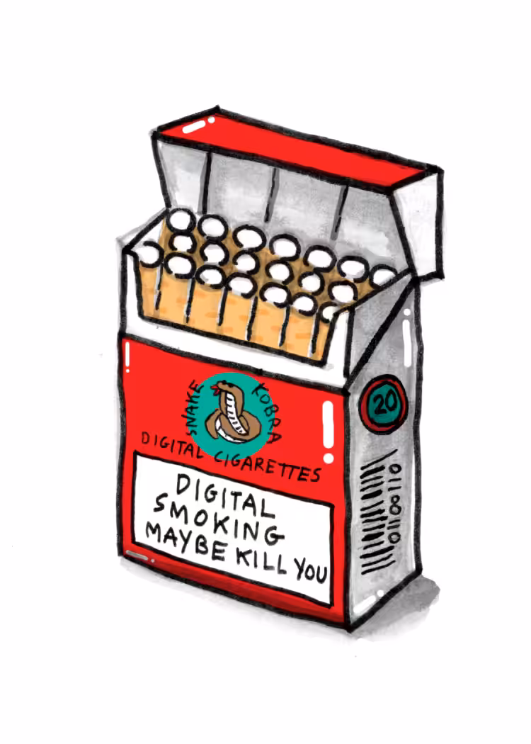 A pack of digital cigarette