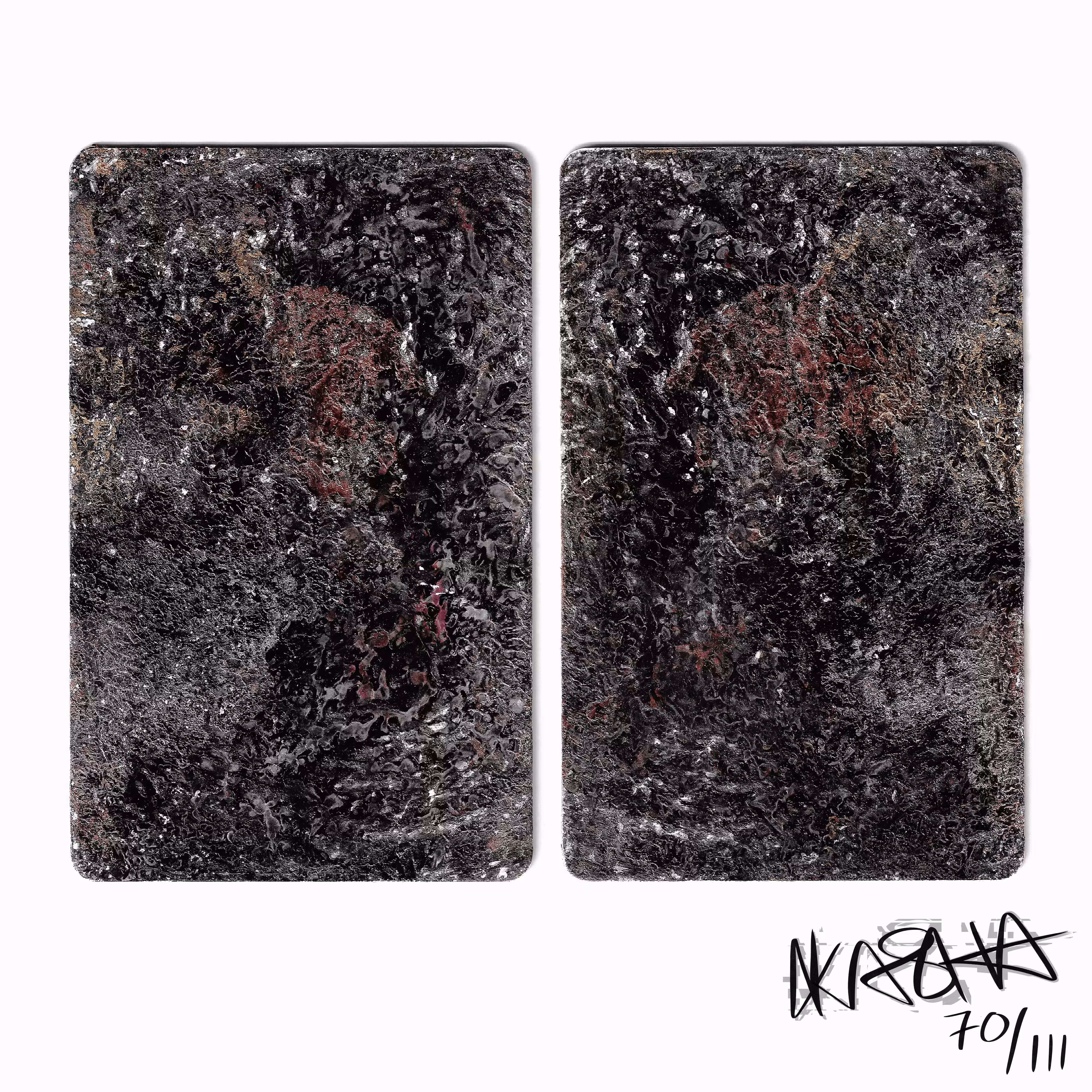 Micro Diptych: Darkness Flows